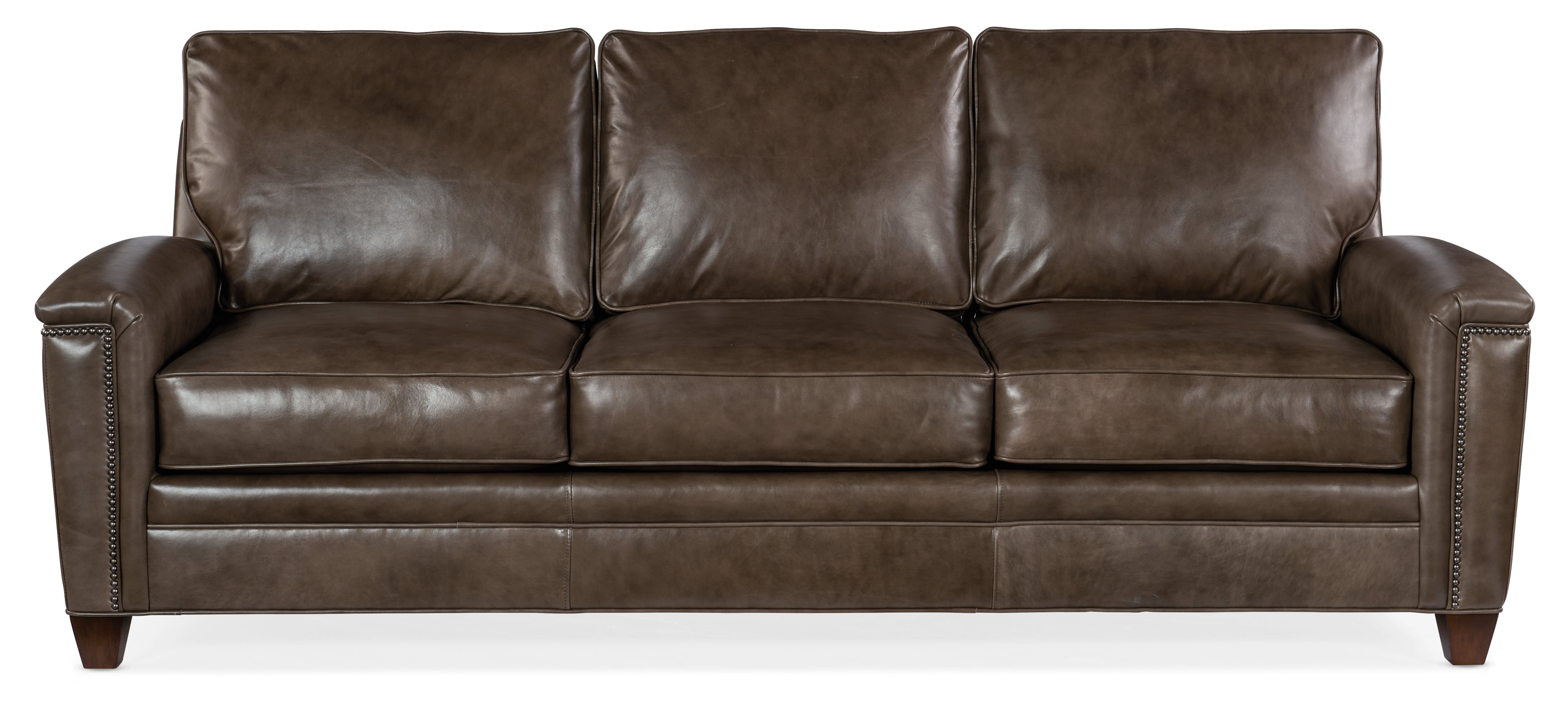 Bradington Young Oliver Transitional Sofa with Nailhead Trim Howell