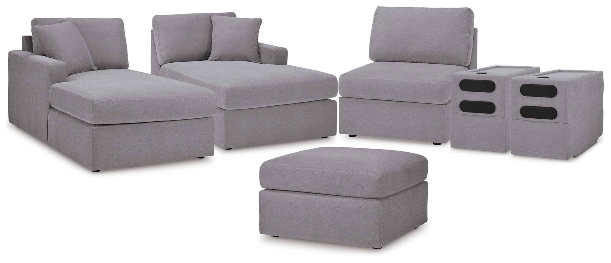 5-Piece Sectional And Ottoman