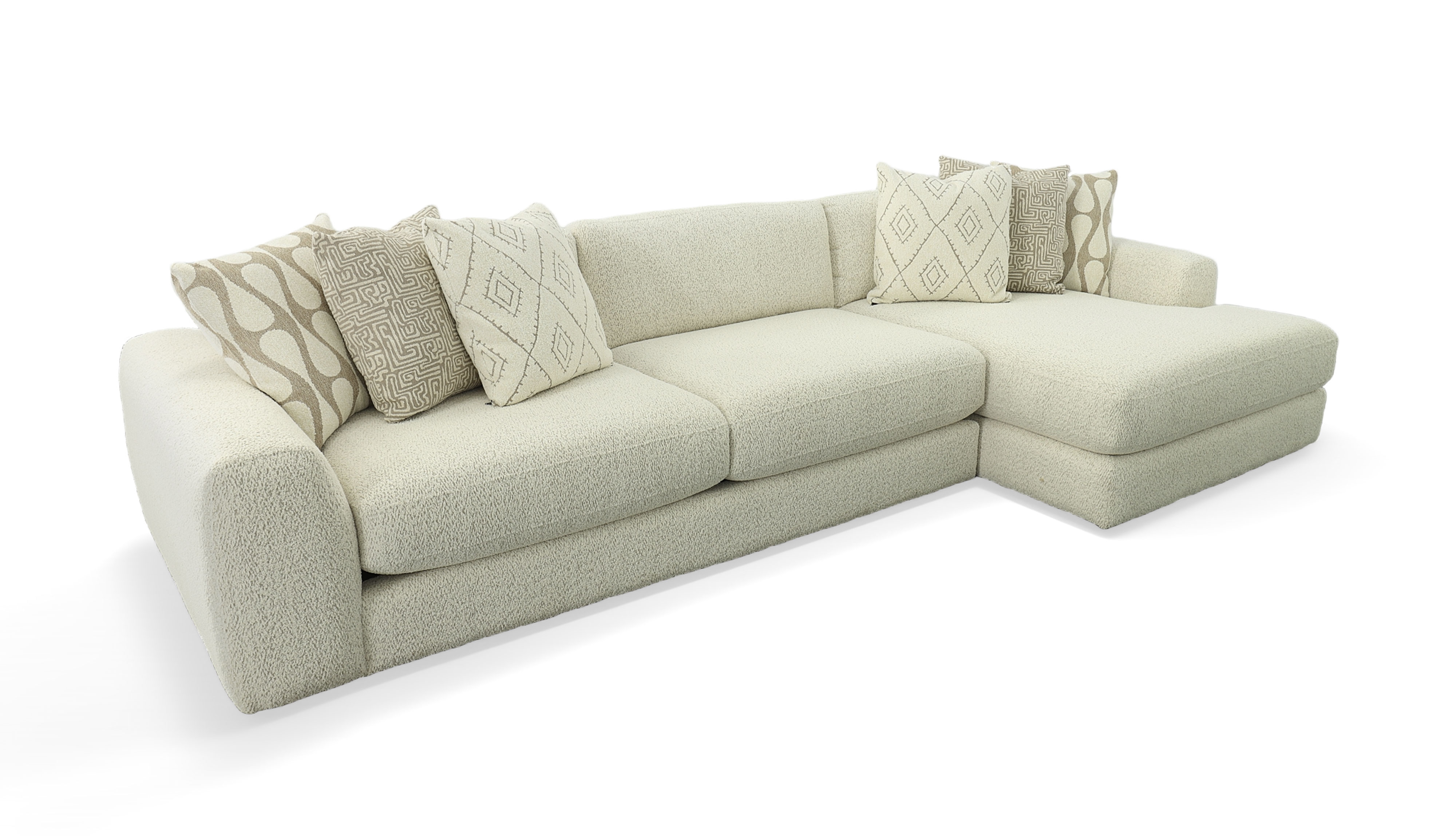 Modern 2-pc. Wide-Chaise Sectional