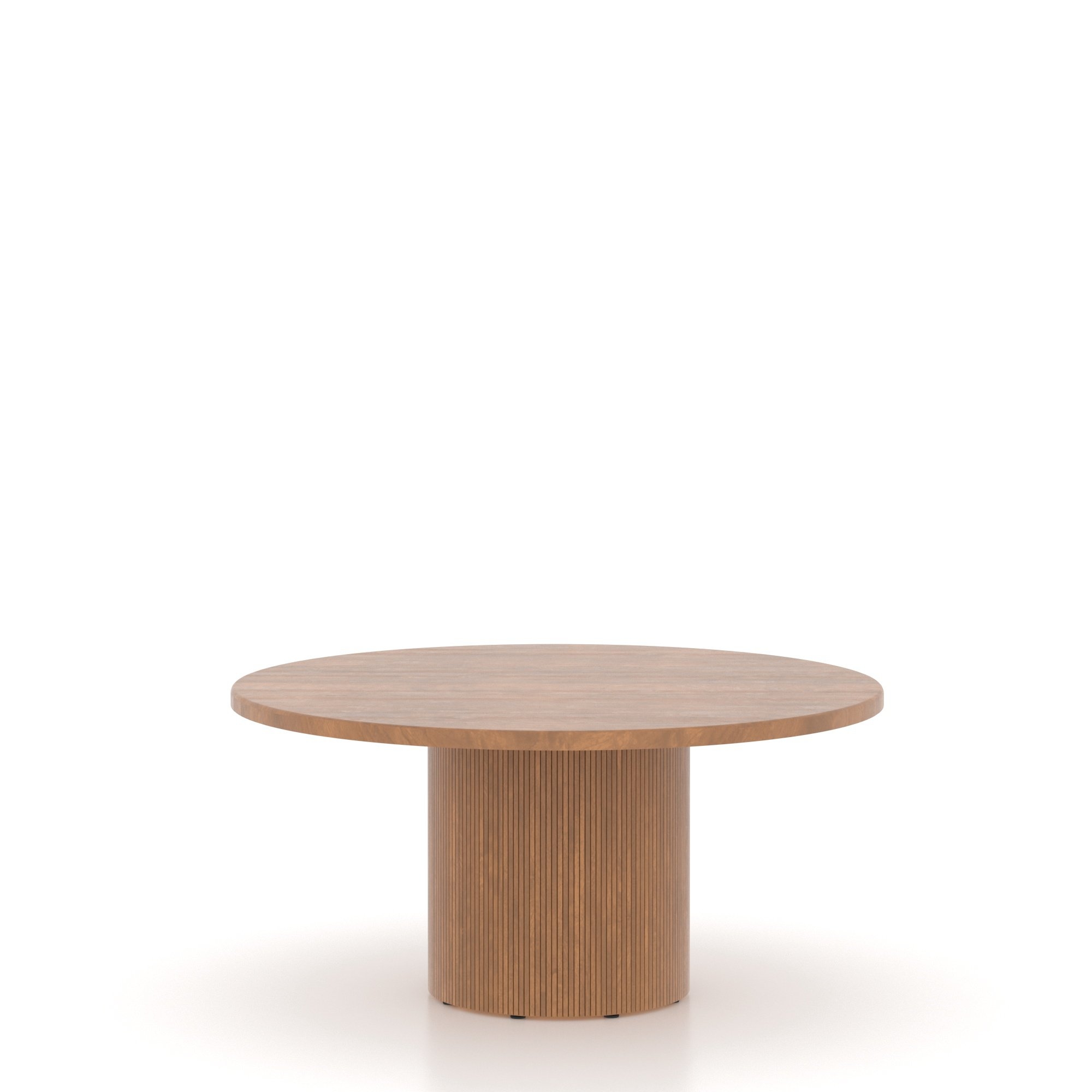 Round Pedestal Table w/Fluted Base
