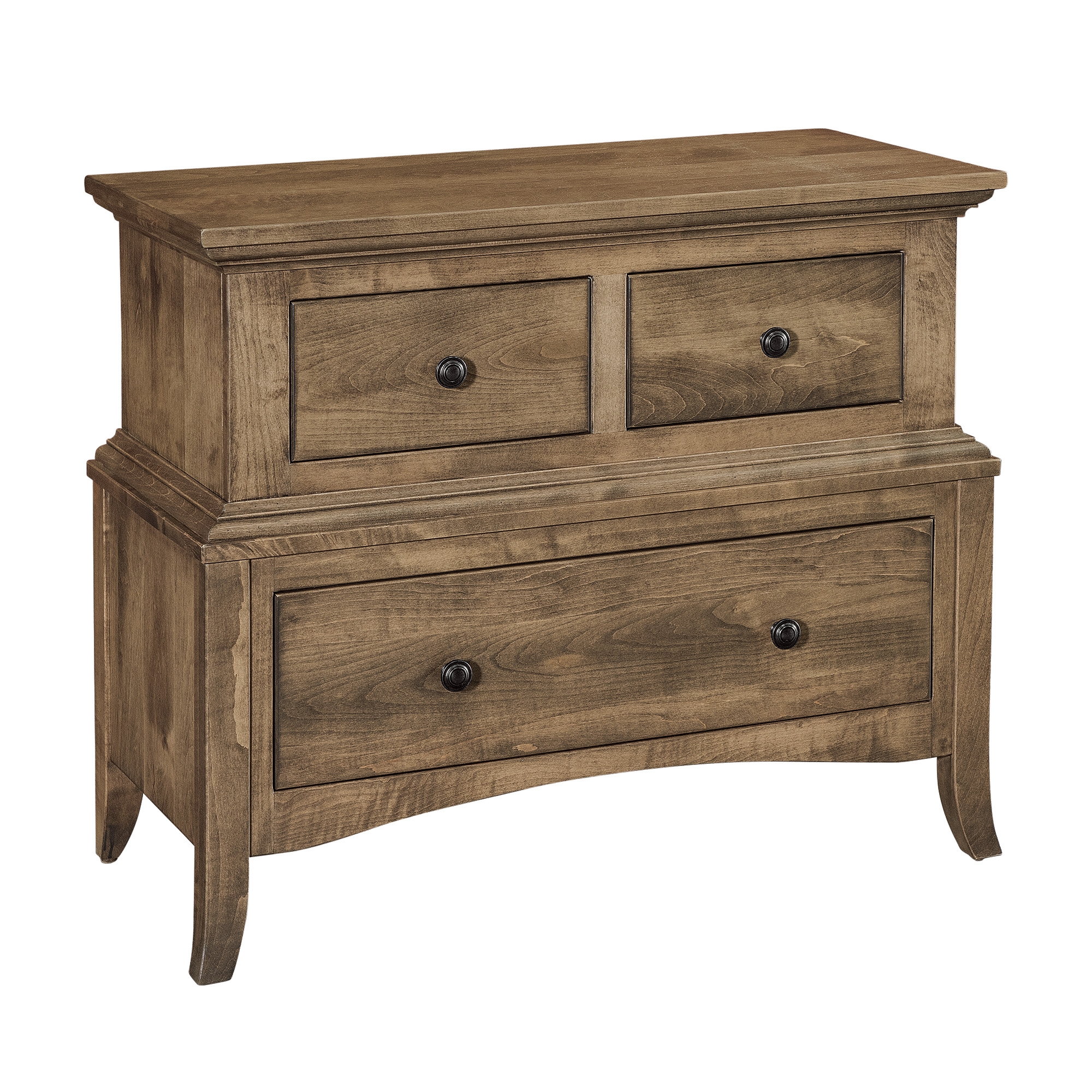 3 Drawer Wide Nightstand