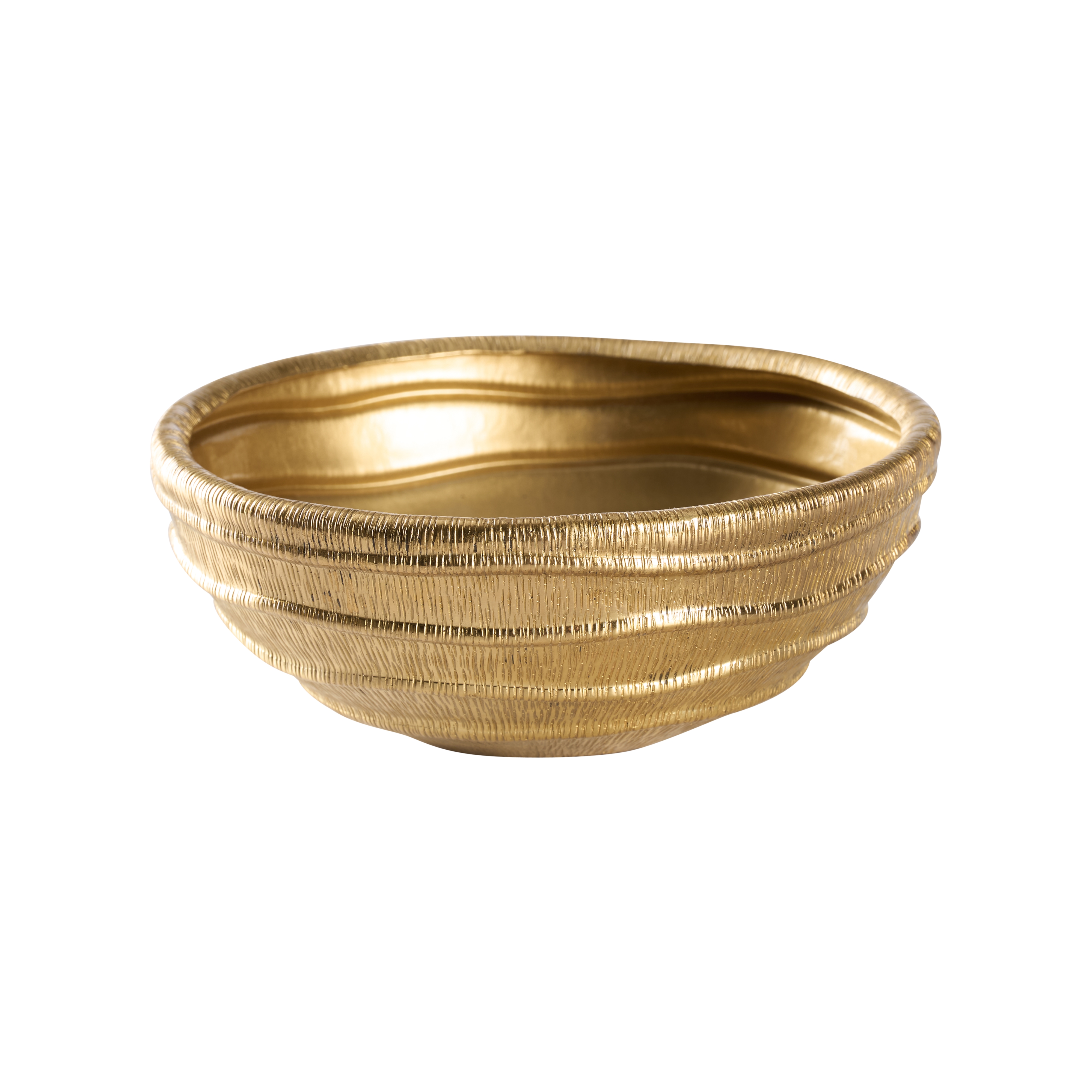 Small Ripple Brass Bowl