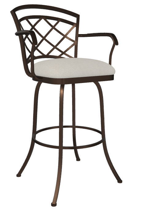 Boston Flat Swivel w/ Arms Counter Stool