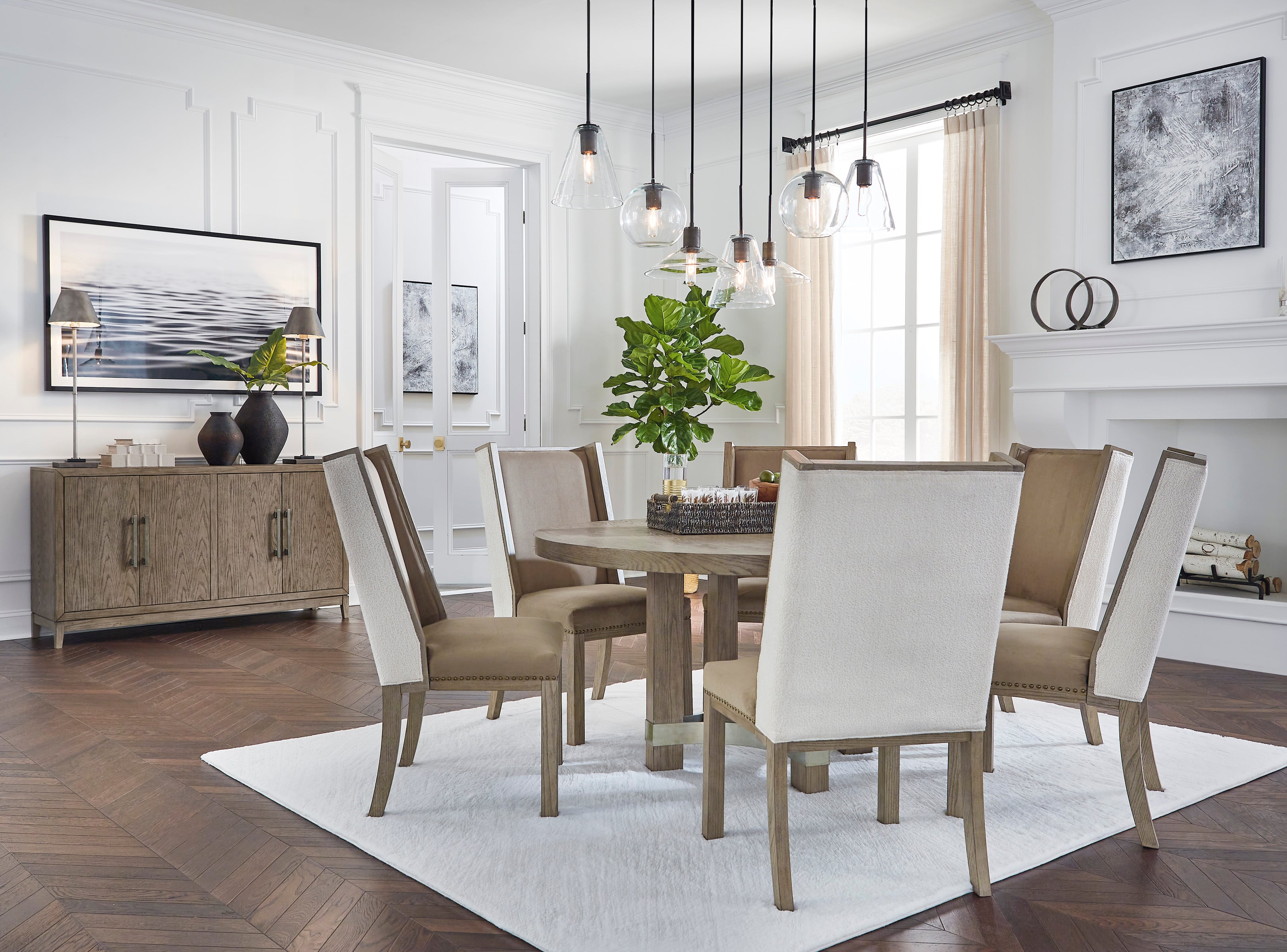 Signature Design by Ashley Chrestner Contemporary Dining Room Group