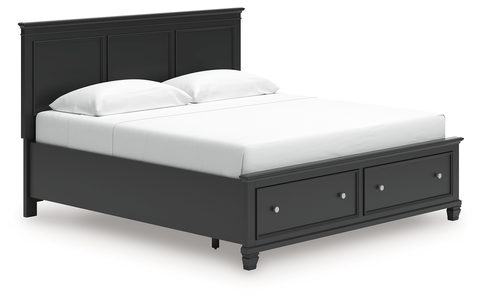 King Panel Storage Bed