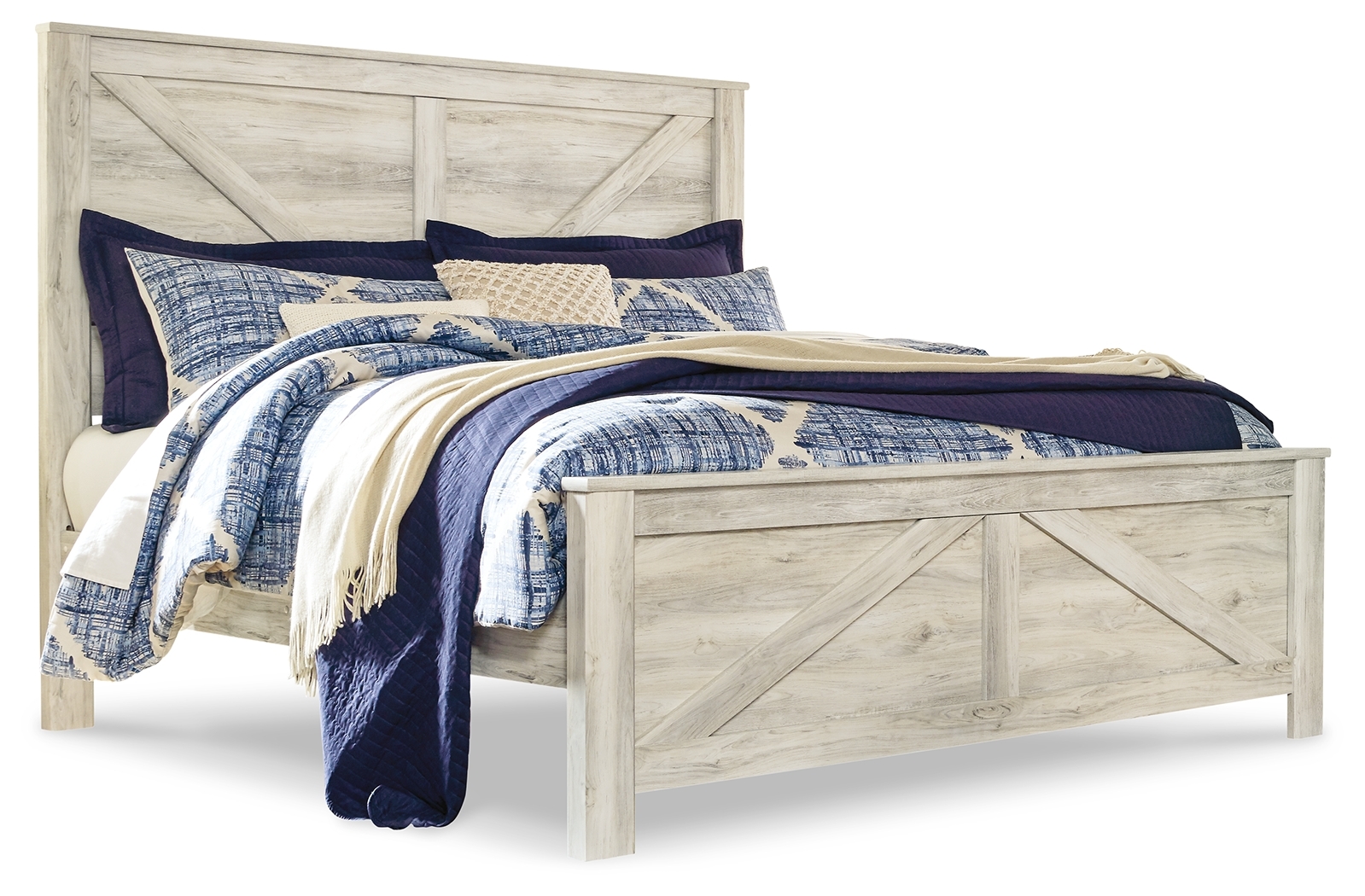 King Crossbuck Panel Bed