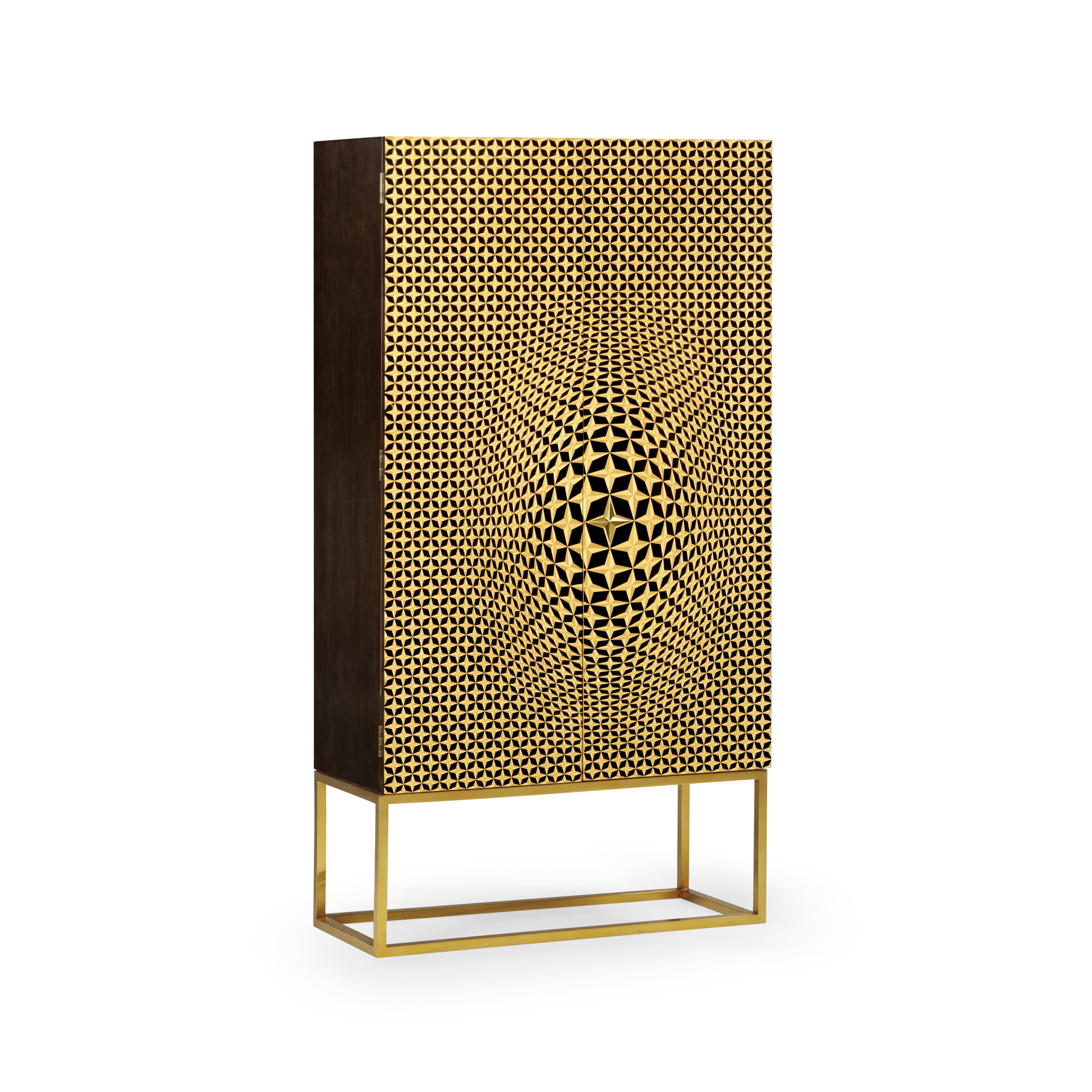 Four-Point Star 3D Geometric Cabinet