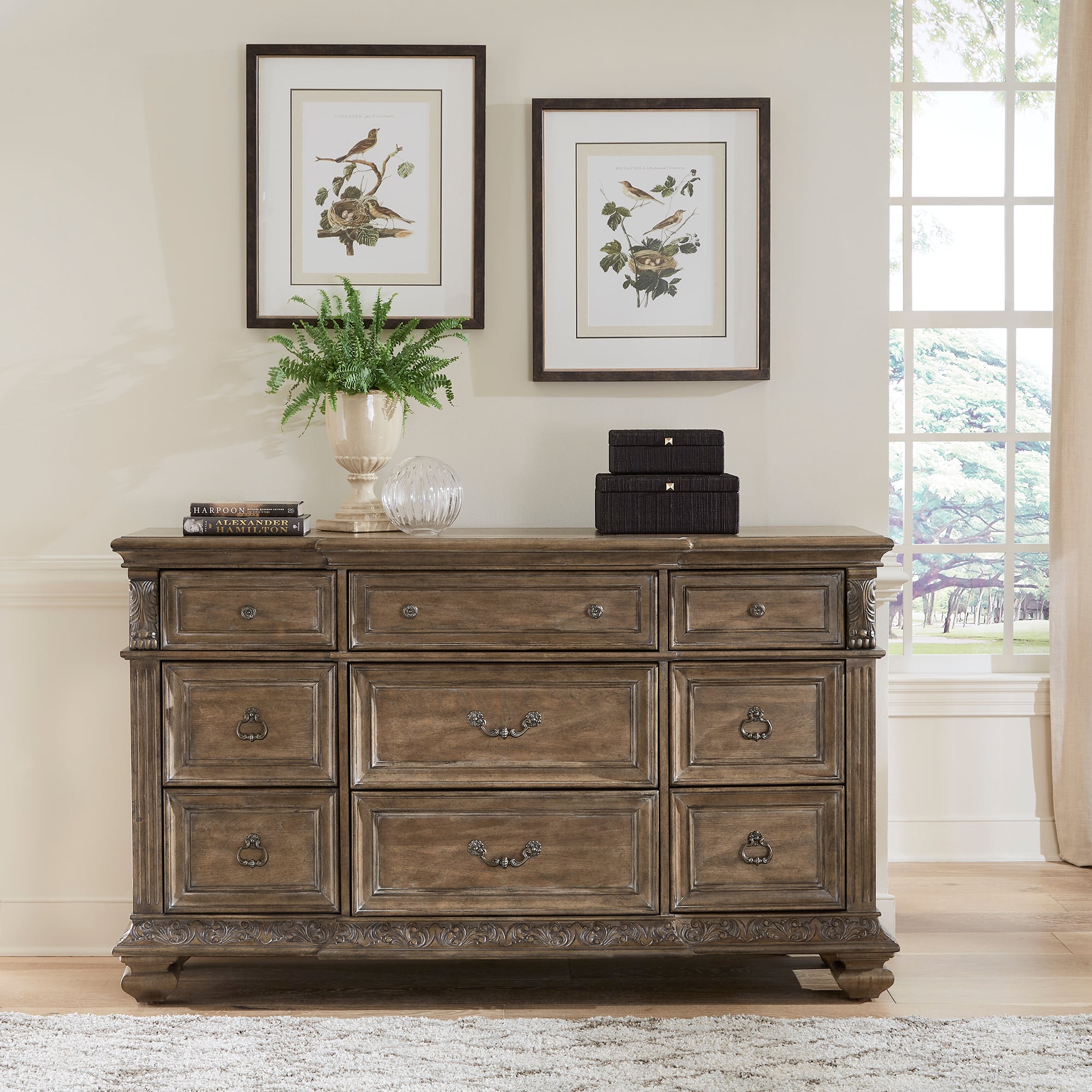 Liberty Furniture Carlisle Court 502BR31 Transitional 9Door Dresser