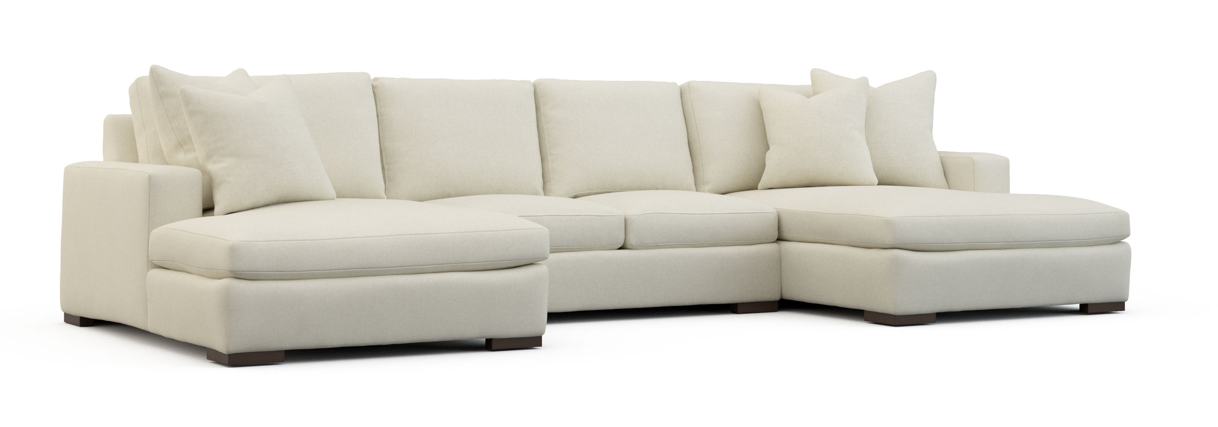 3-Piece Sectional with Chaises
