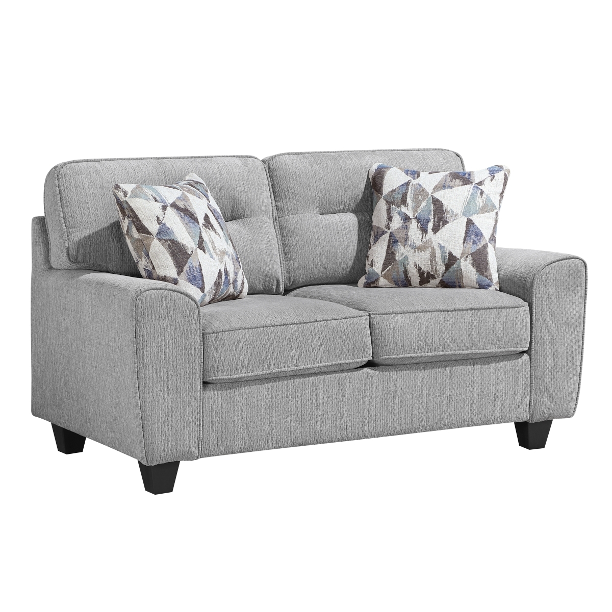 Loveseat with Accent Pillows