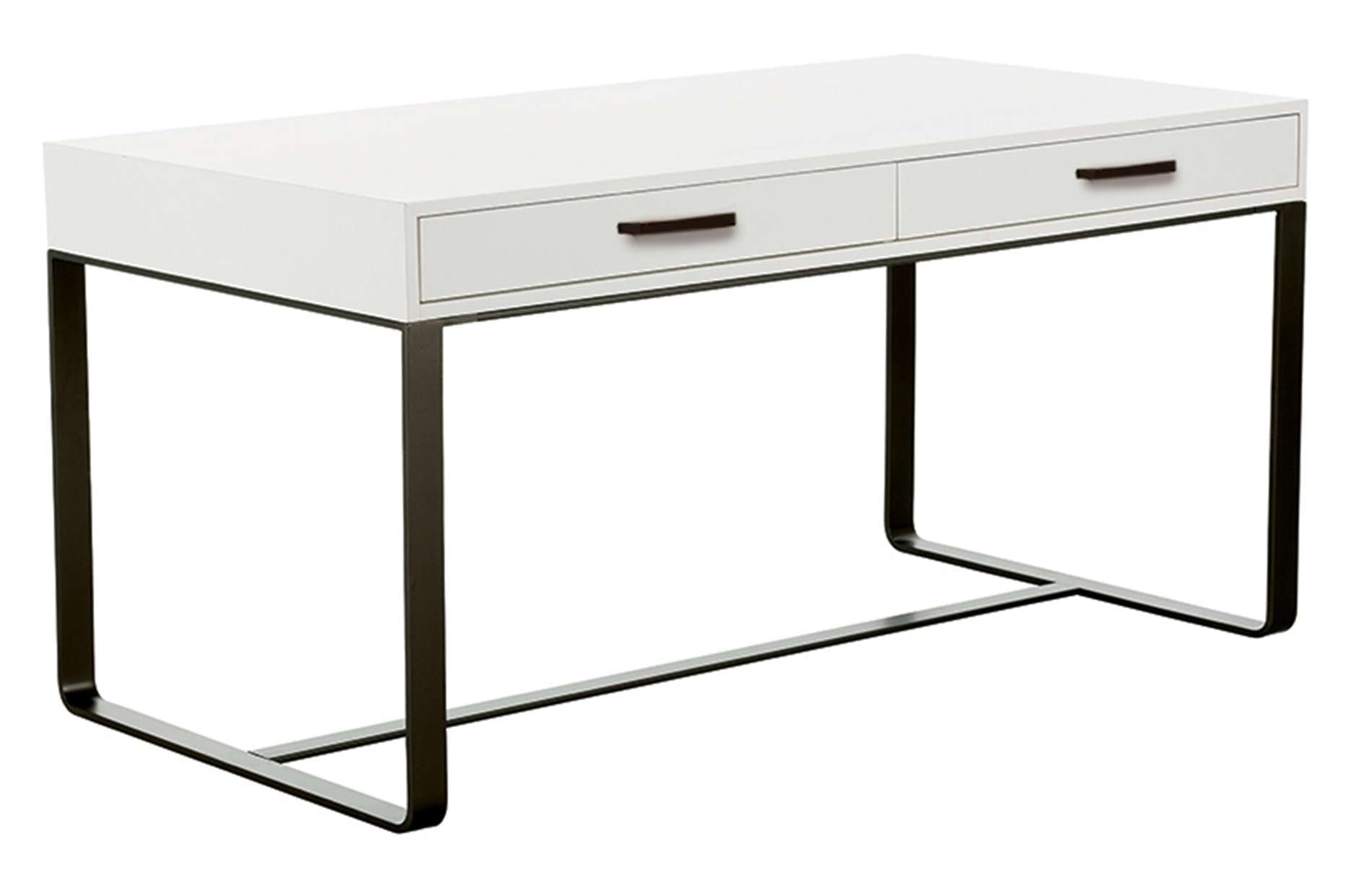 Rowe Vista Contemporary Rectangular Desk with Drawers Reeds Furniture