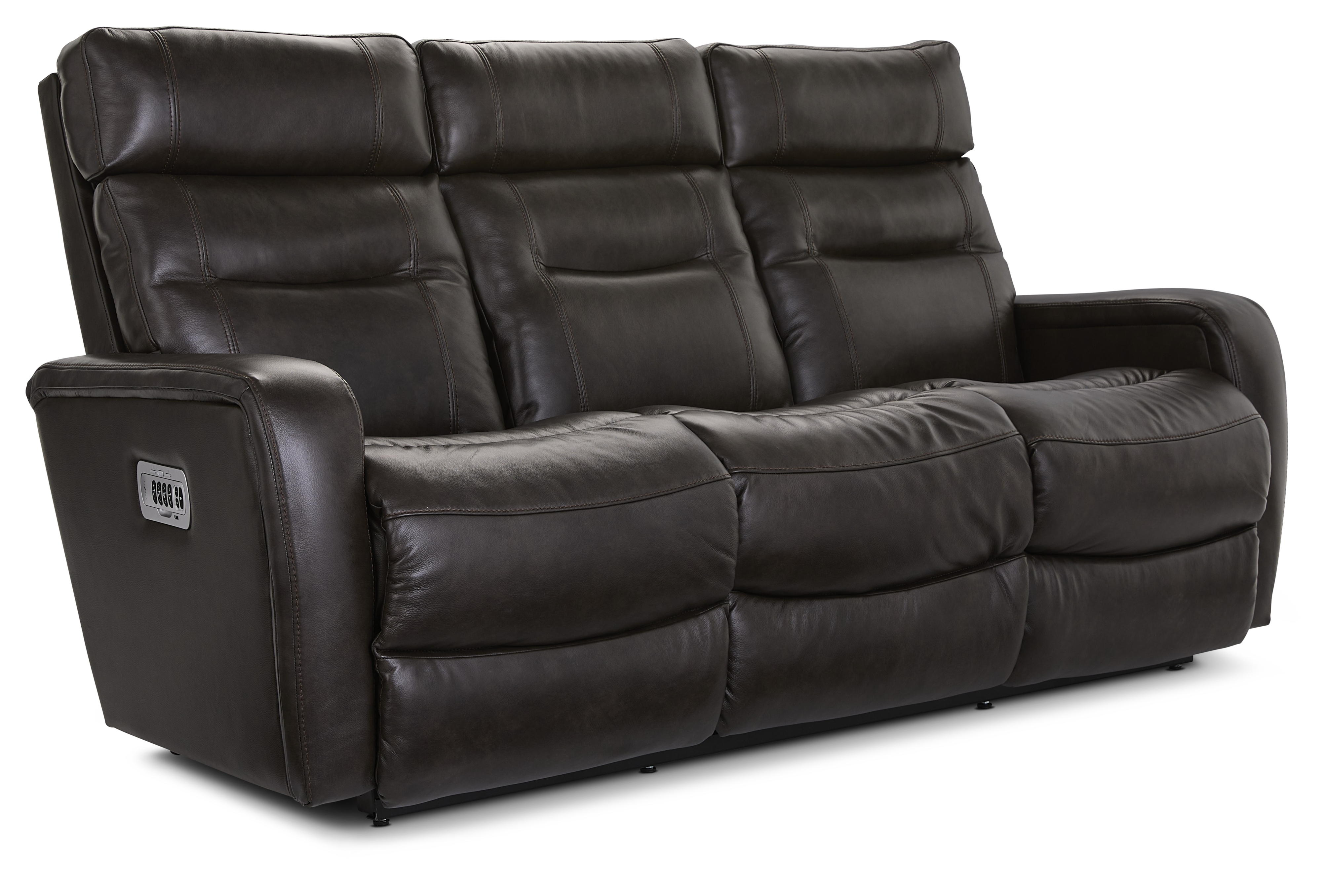 Power Reclining Wall Sofa w/Pwr. HR & Lumbar