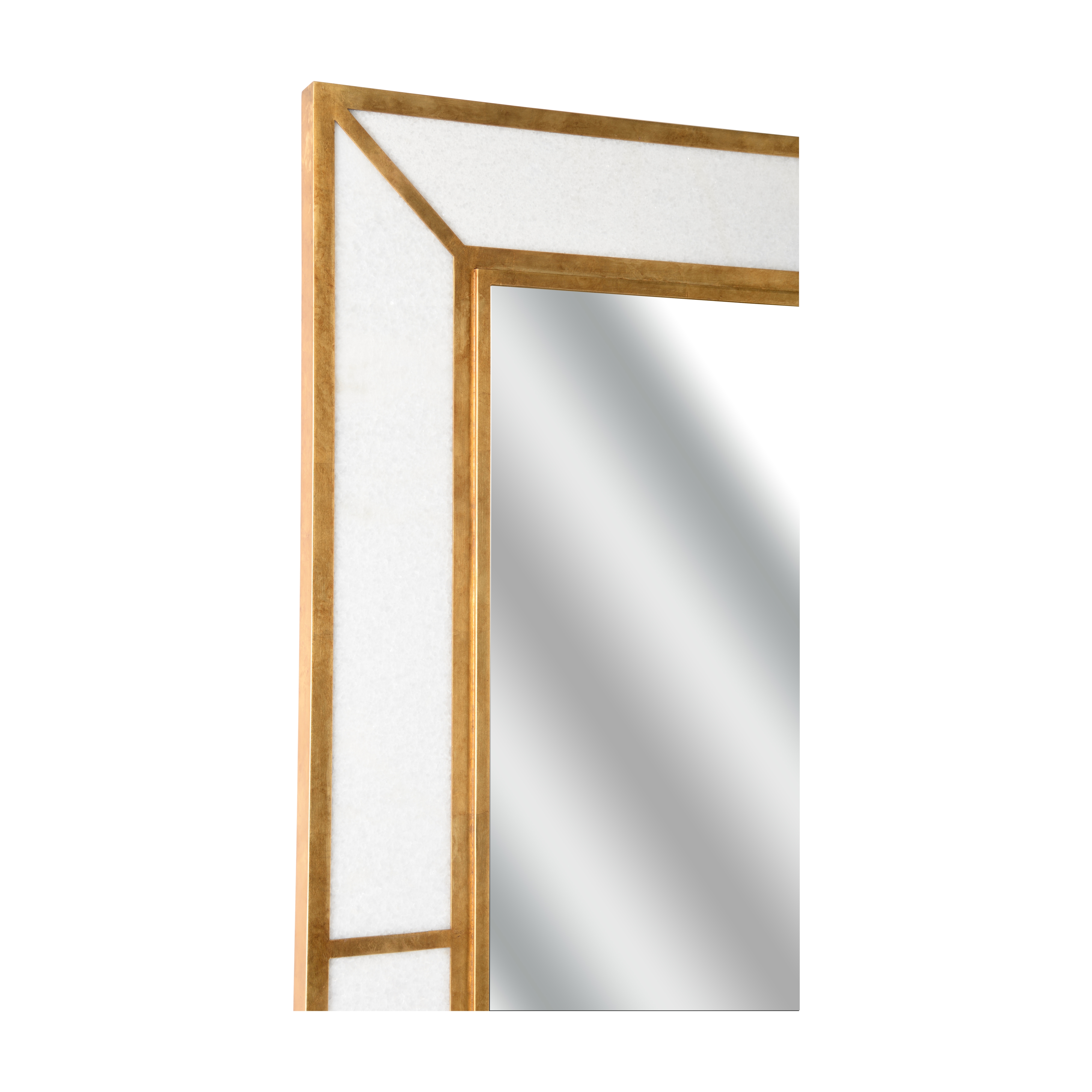 Madison Marbleized Mirror - Brass