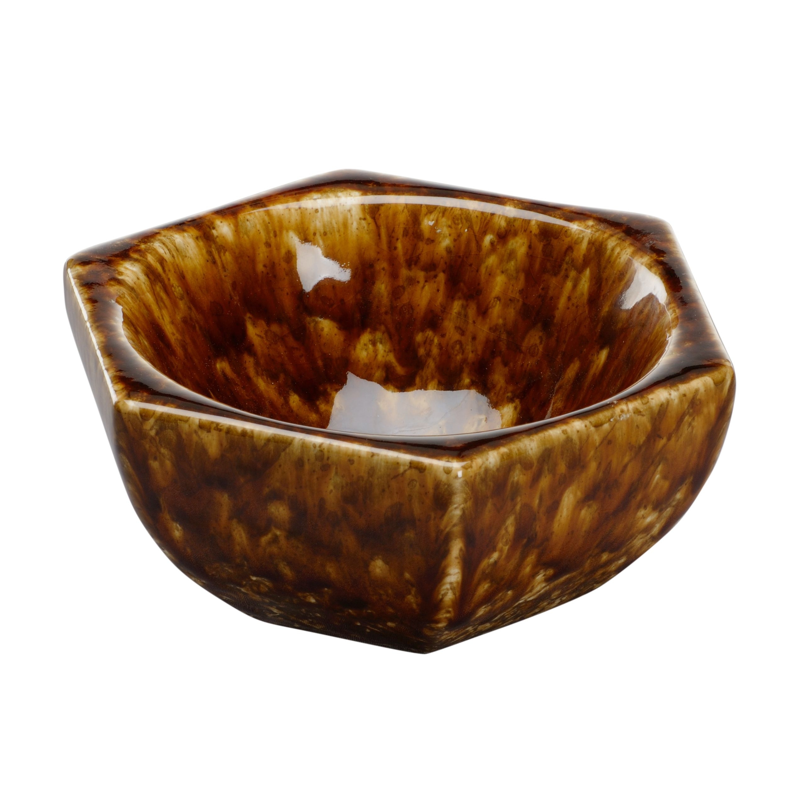 Tortoise Hexagonal Bowl - Ceramic