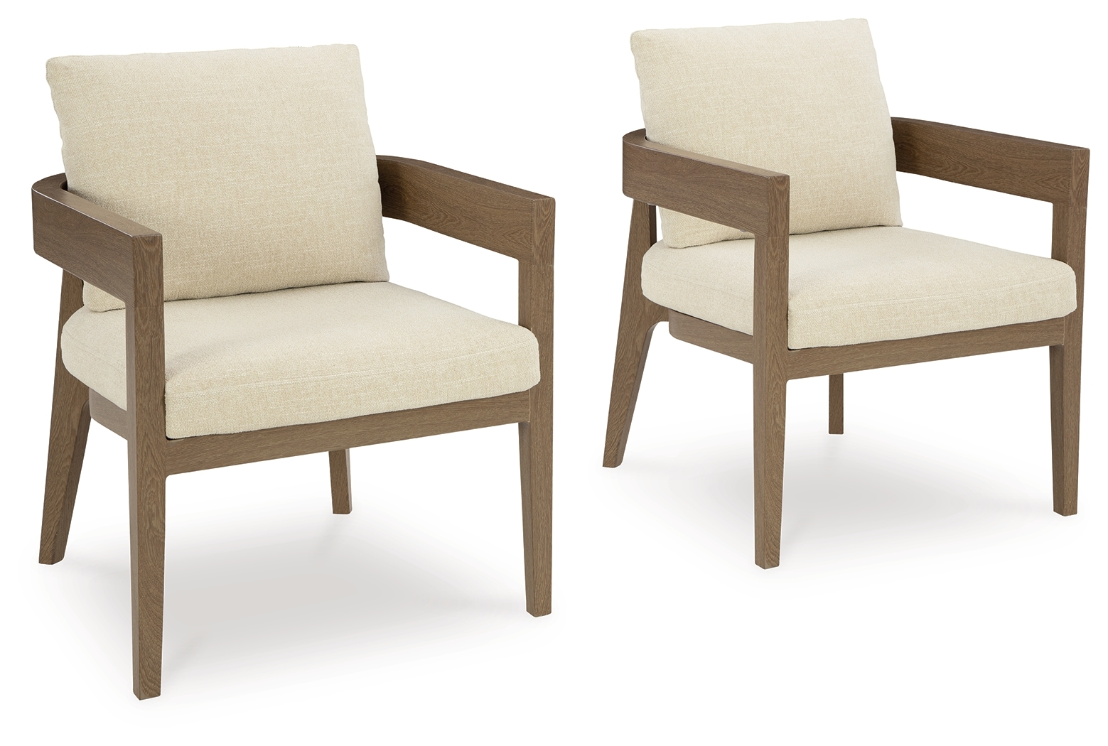 Arm Chair With Cushion (Set Of 2)