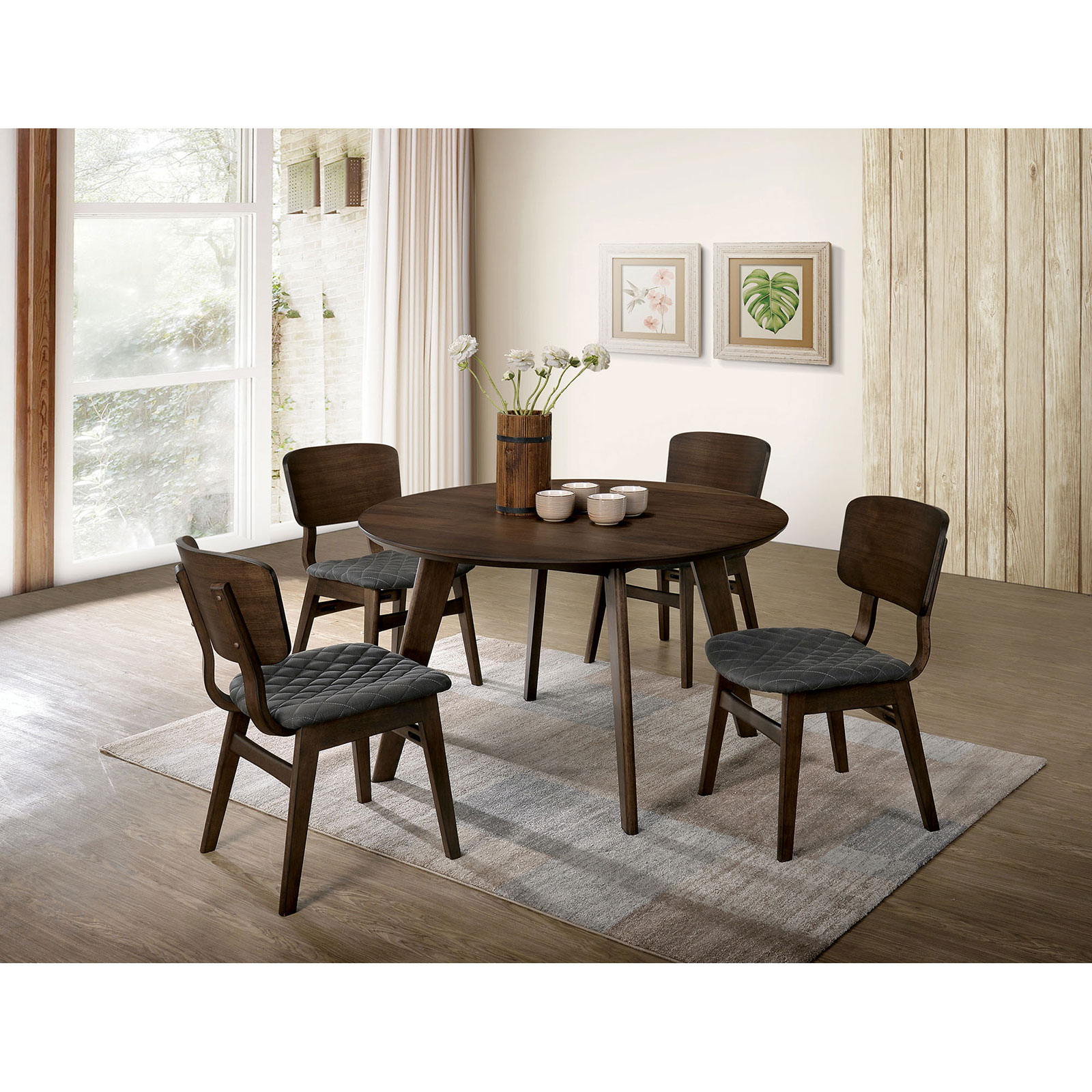 Furniture of America FOA Shayna CM3139RT5PC Contemporary 5 Piece
