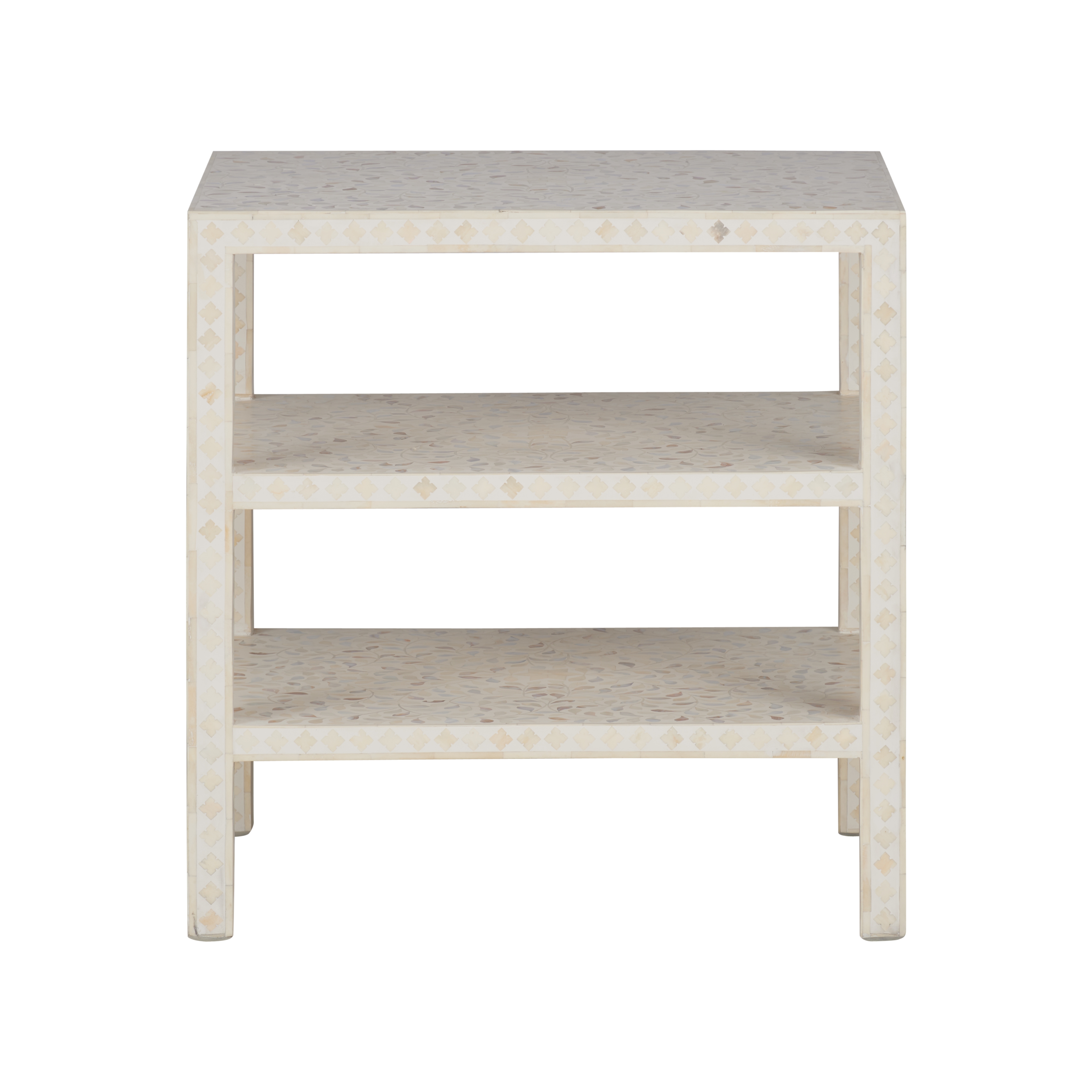 Leaf Inlay Side Table