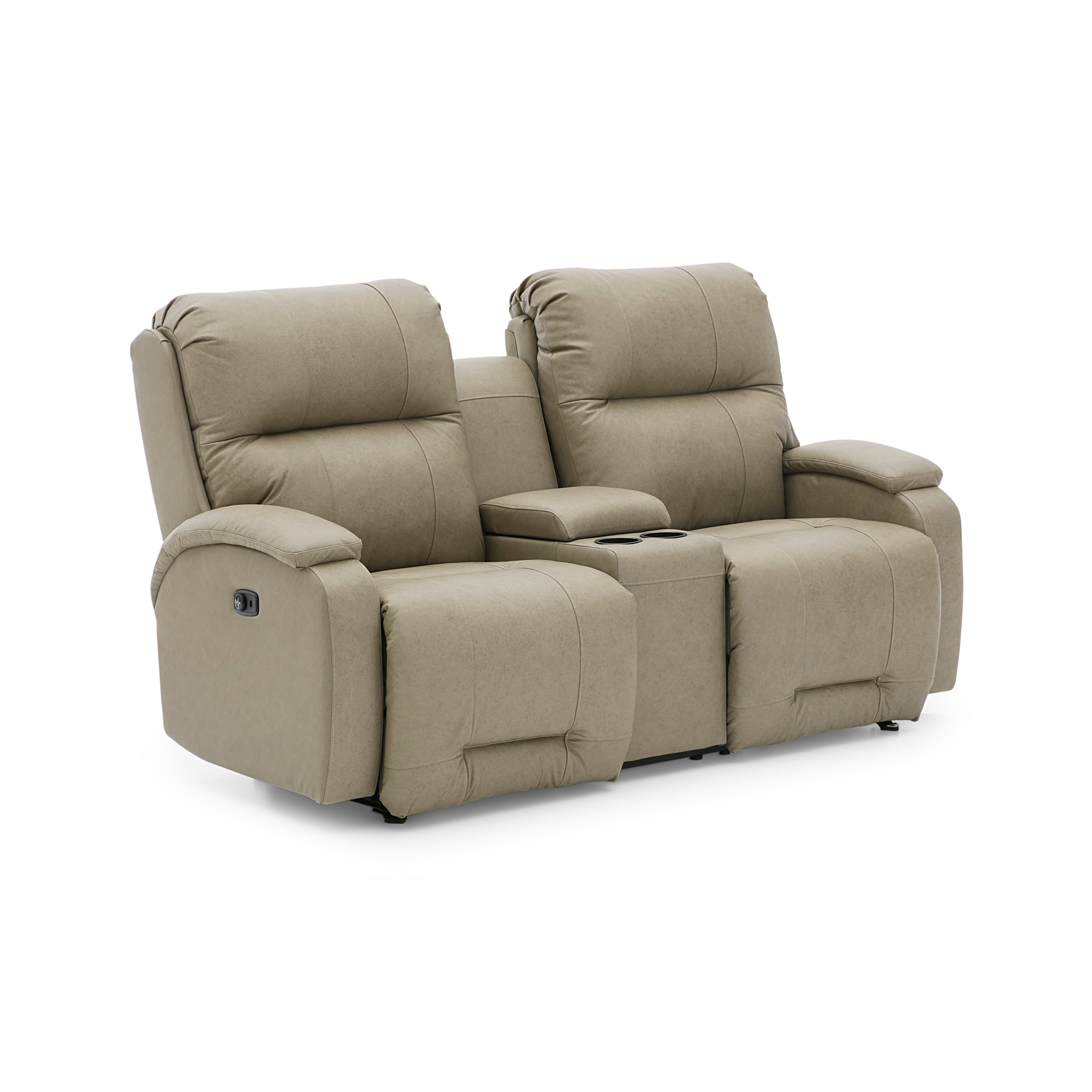 Power Reclining Space Saver Console Loveseat