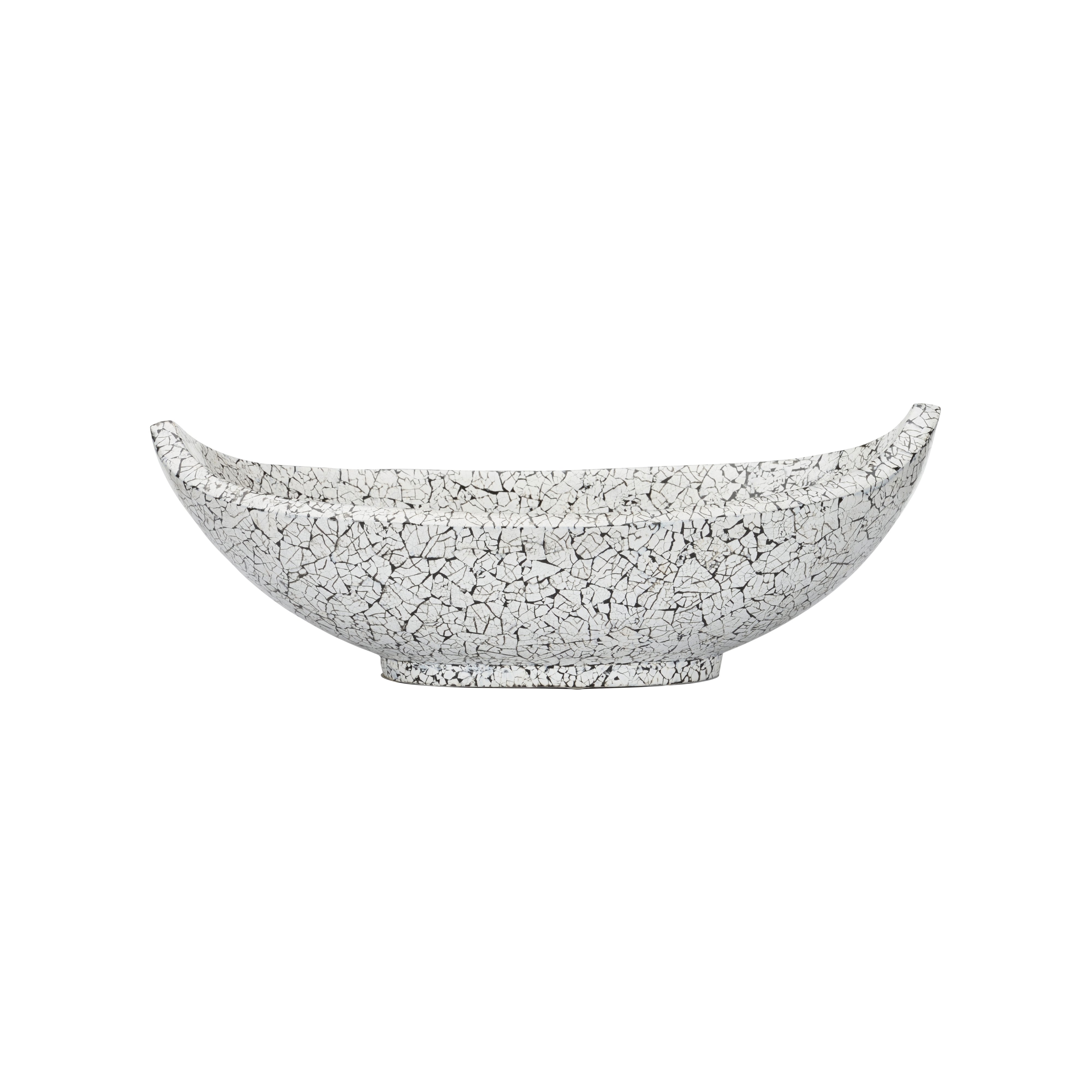 Crackled Long Bowl