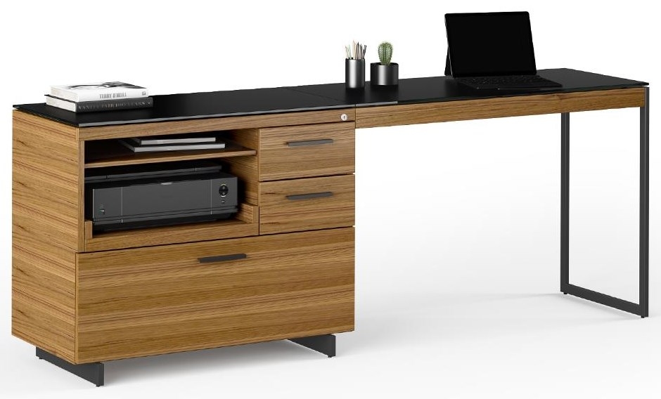 Pedestal Desk w/Multifunction Cabinet