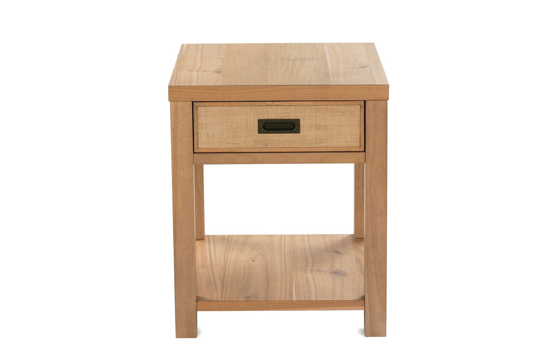Rowe Ritual Casual Rectangular End Table with SoftClose Drawer