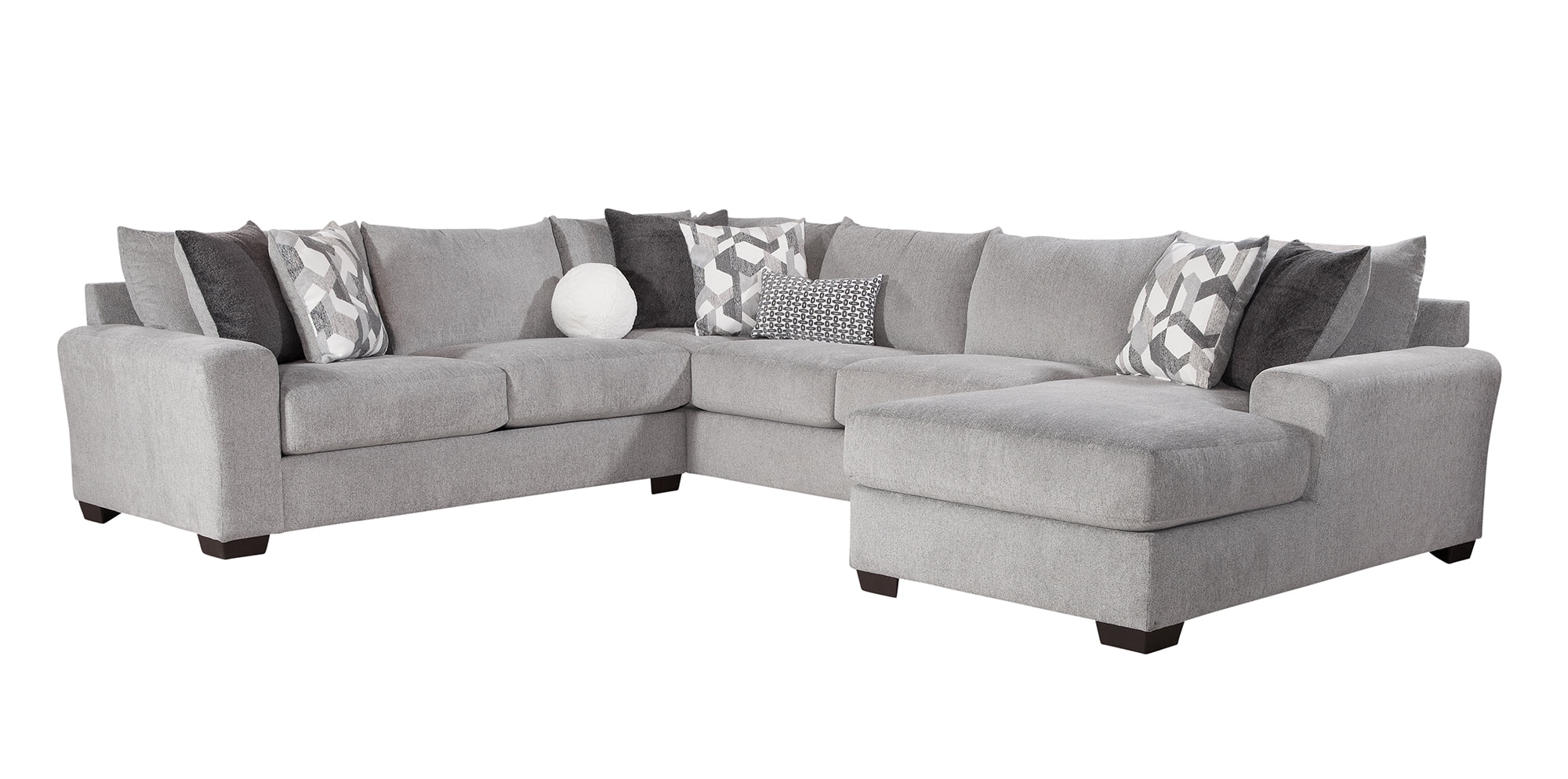 3-Piece Sectional with Chaise