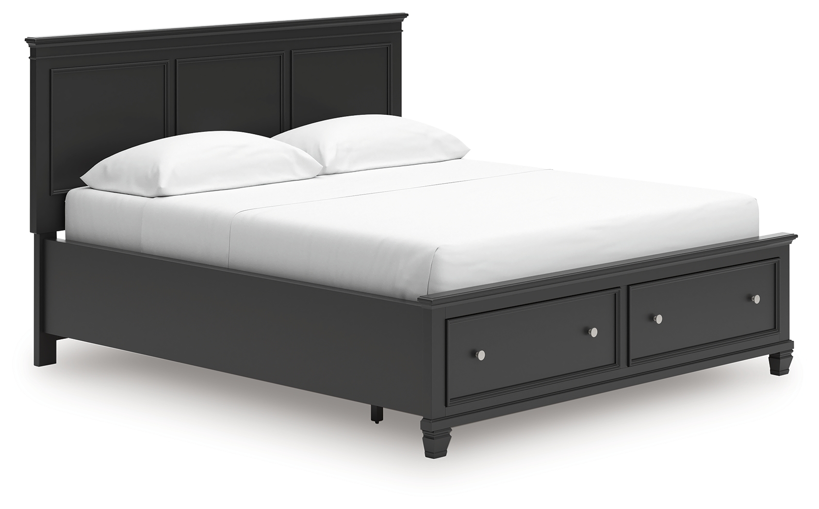 California King Panel Storage Bed