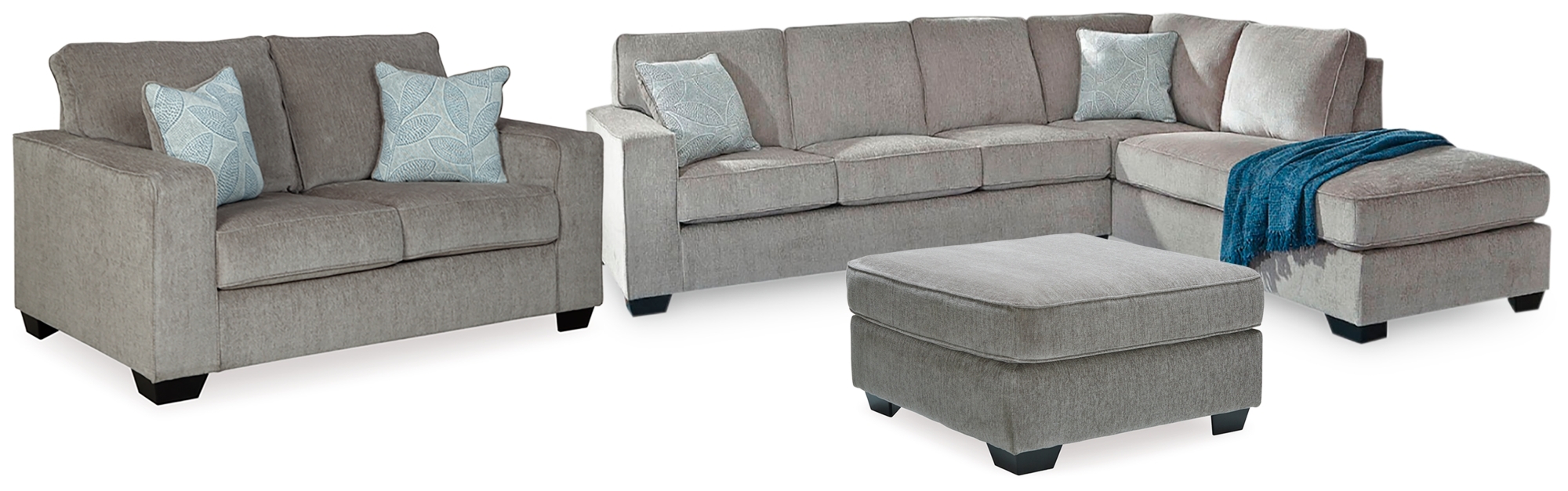 Sleeper Sectional, Loveseat & Ottoman