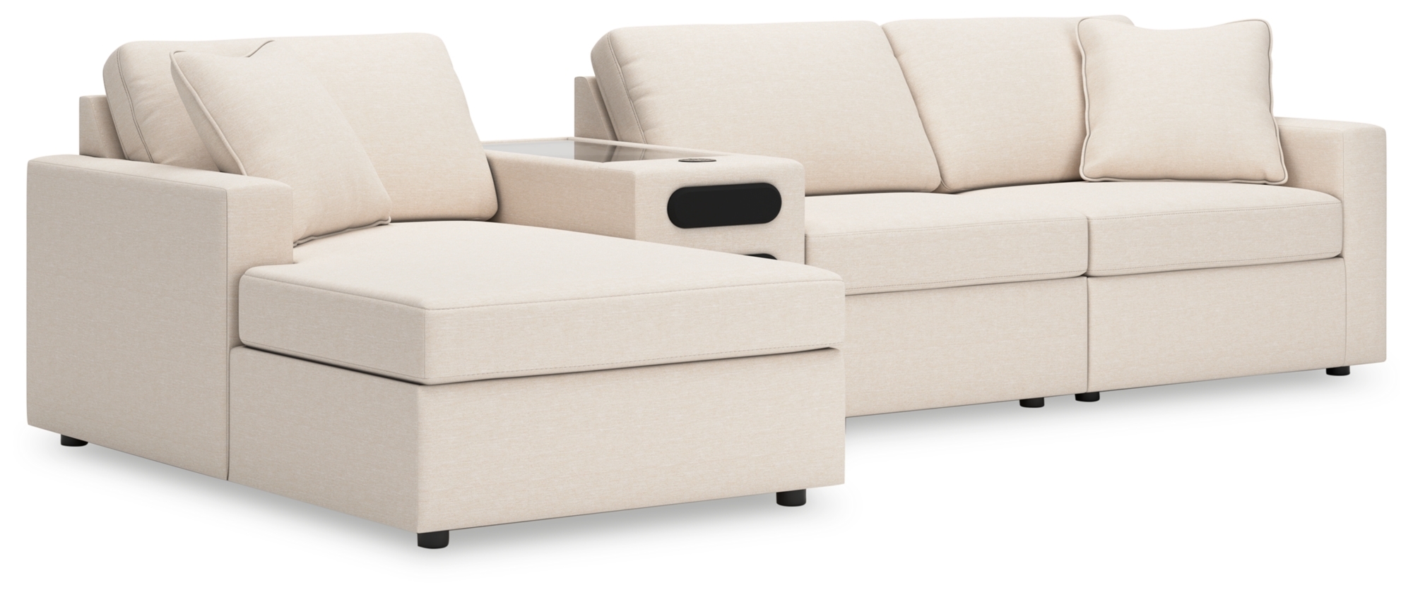 4-Piece Sectional With Chaise