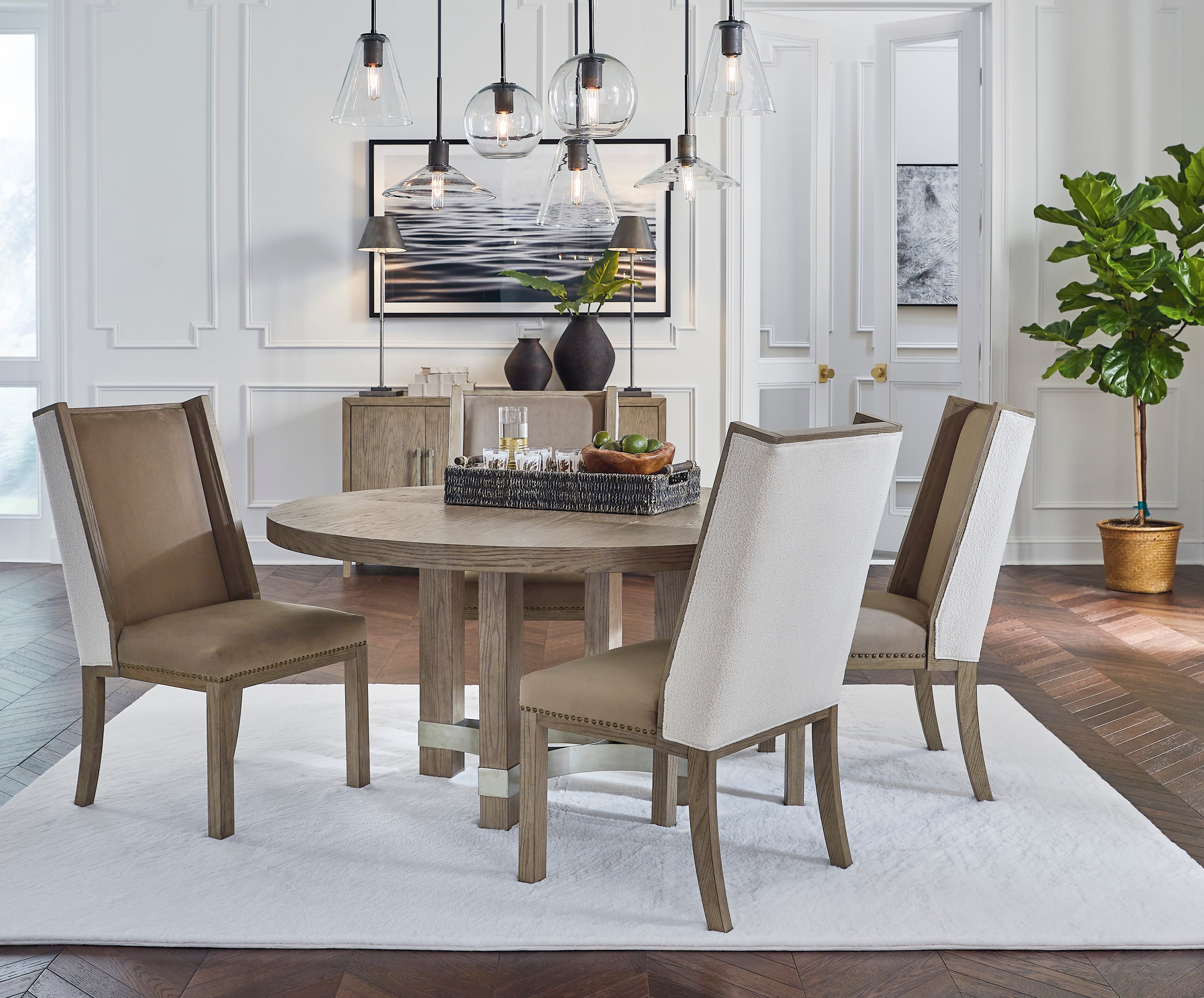Signature Design by Ashley Chrestner Contemporary Dining Room Set
