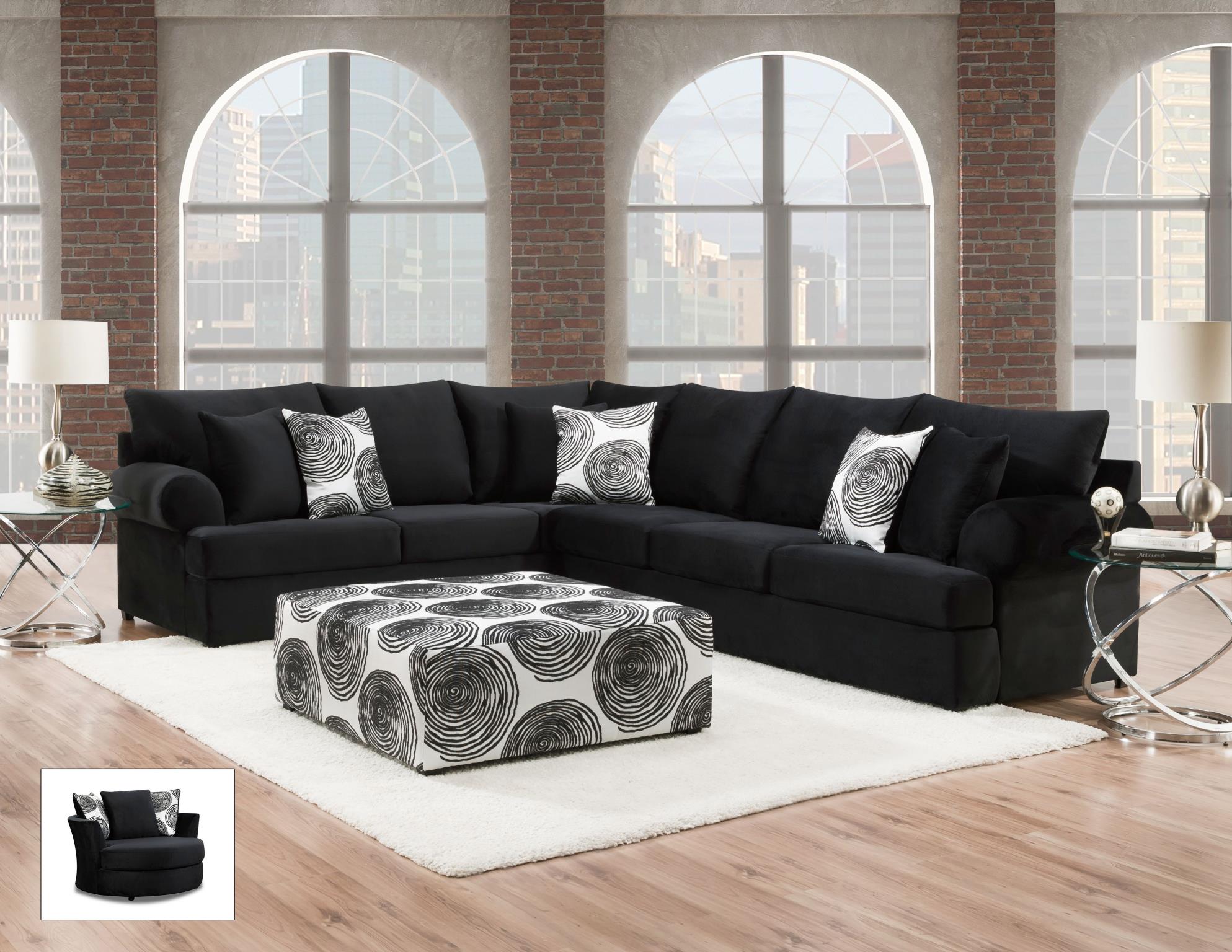 Albany 8626 Contemporary Sectional A1 Furniture & Mattress