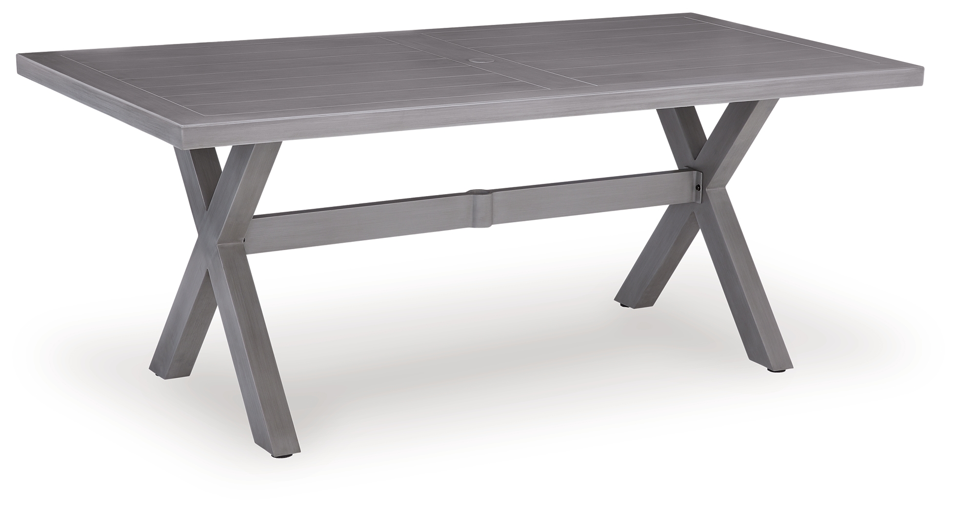 Rect Dining Table W/Umb Opt