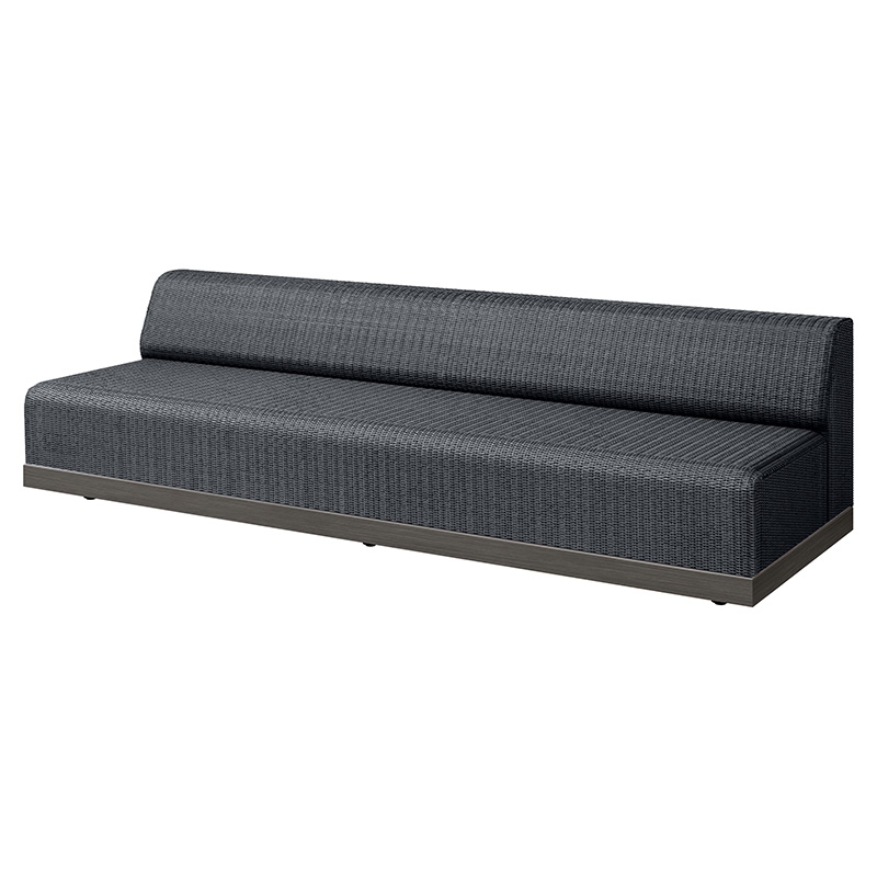 Padded 105" Armless Sofa Section
