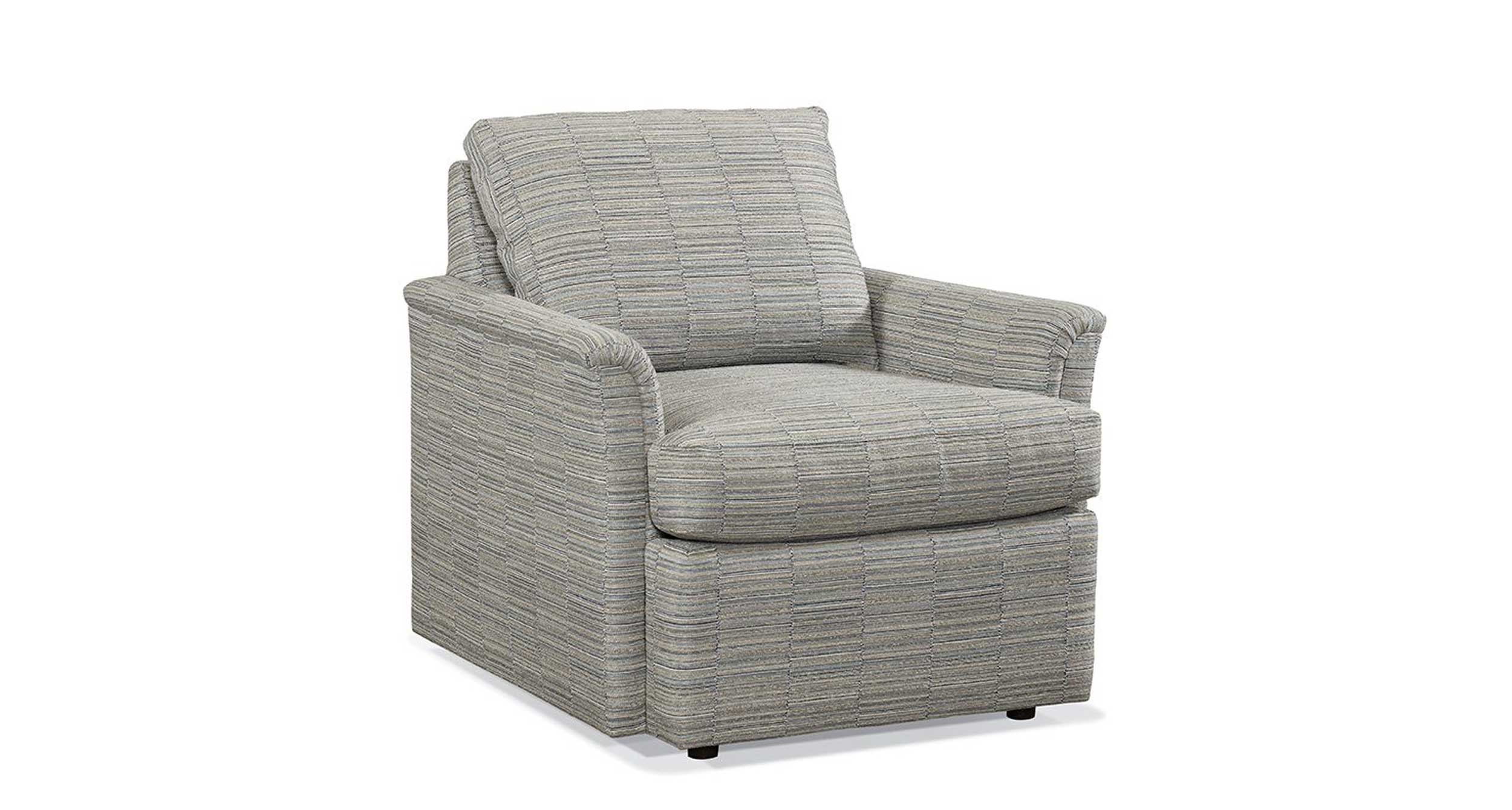 Pillow-Back Accent Chair w/Recessed Feet