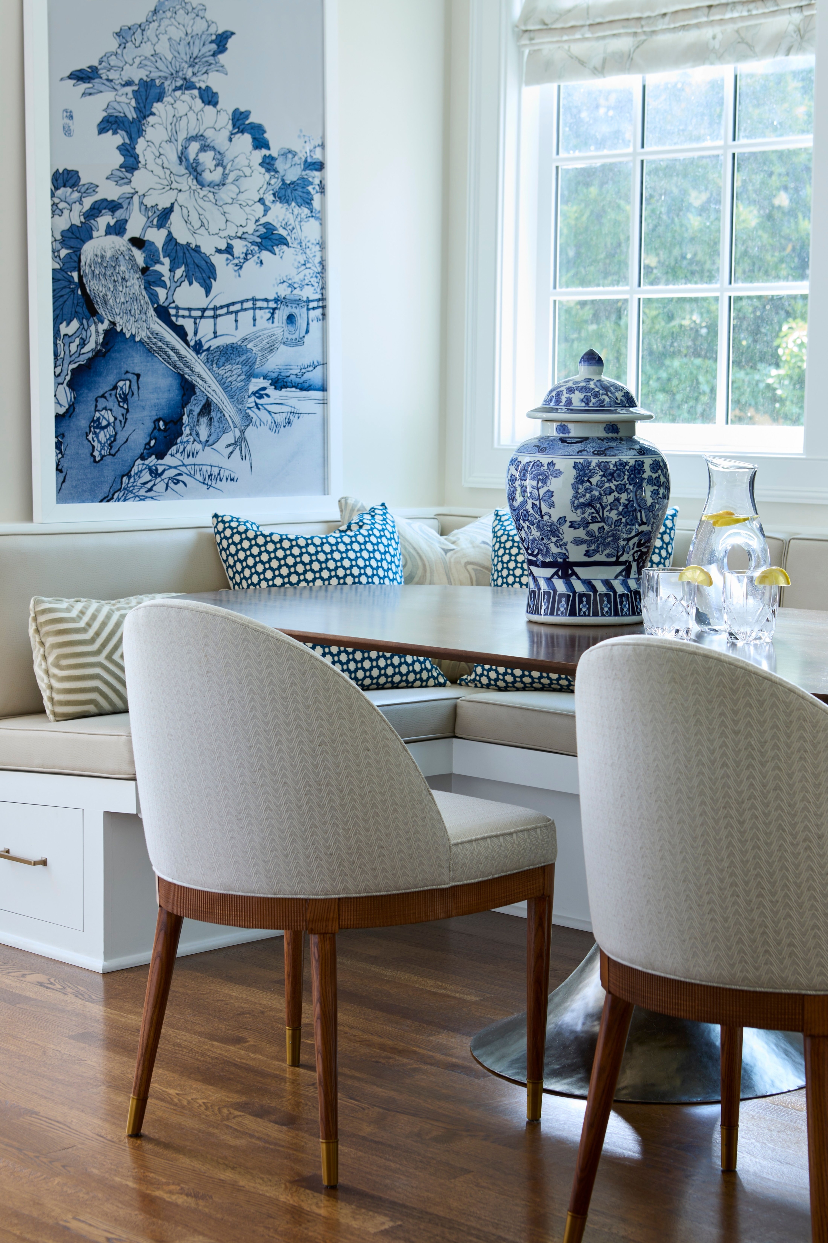 Blue And White Asian Garden II