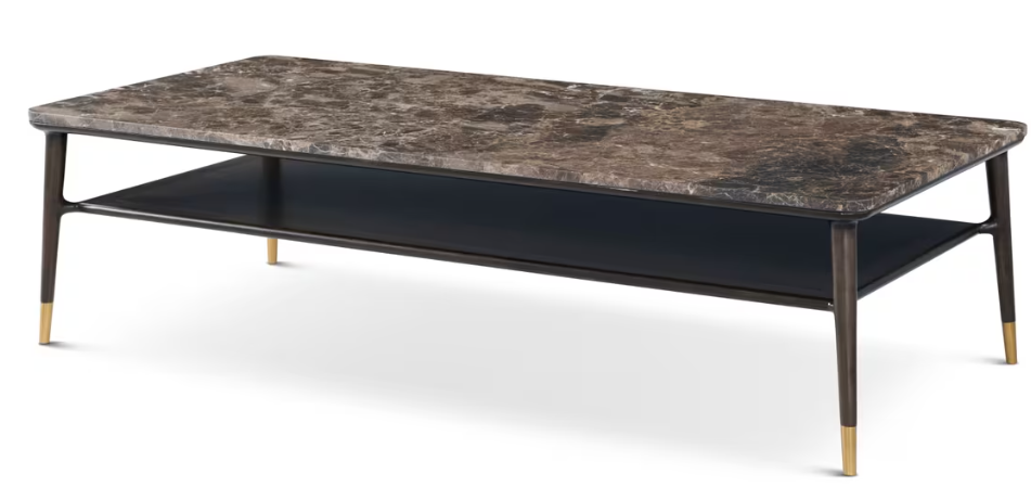 Stratton Street Rec. Marble-Top Coffee Table