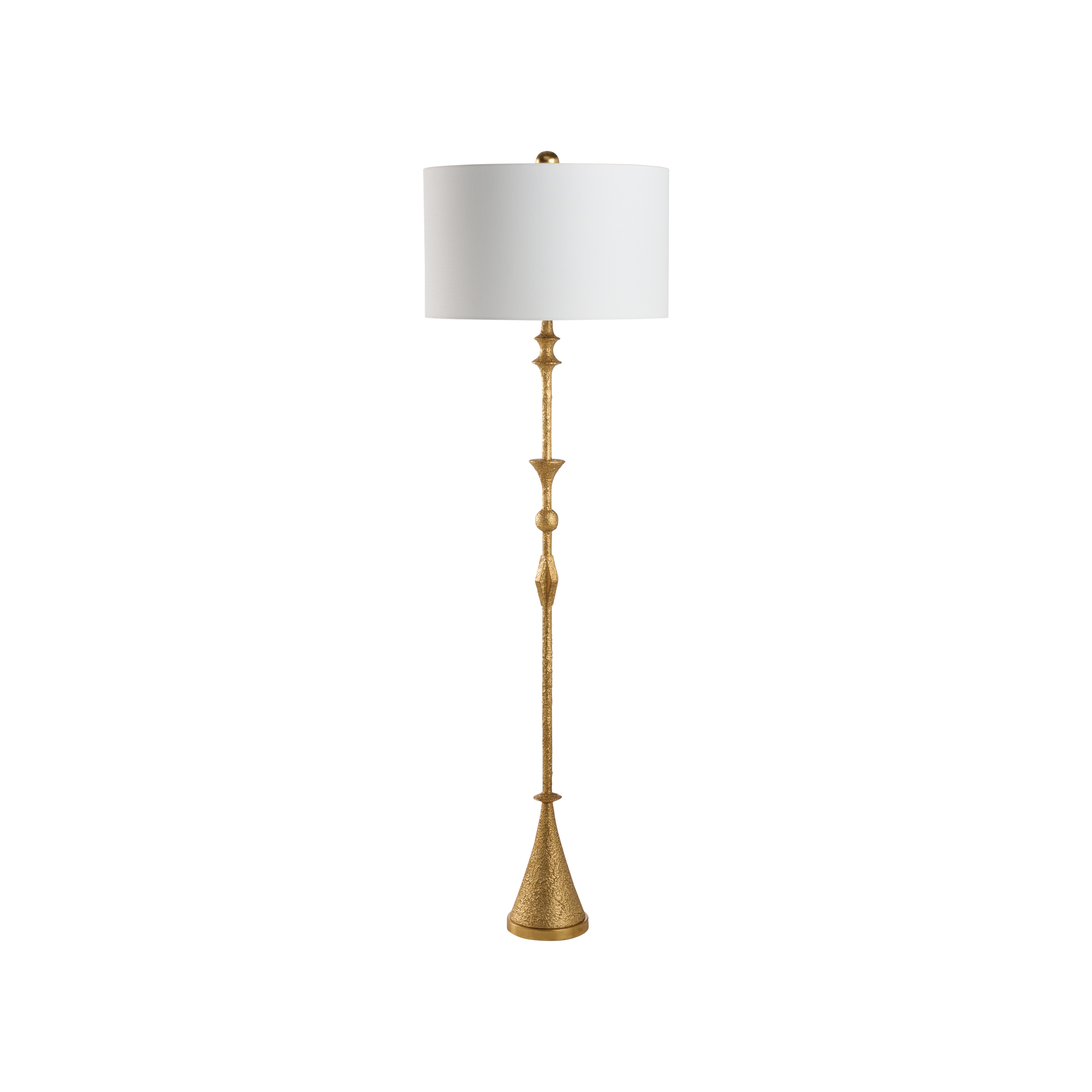 Gia Floor Lamp - Textured Gilt