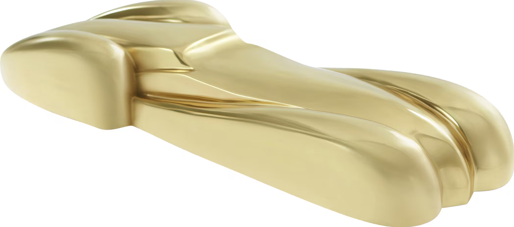 Brass Racecar Figurine