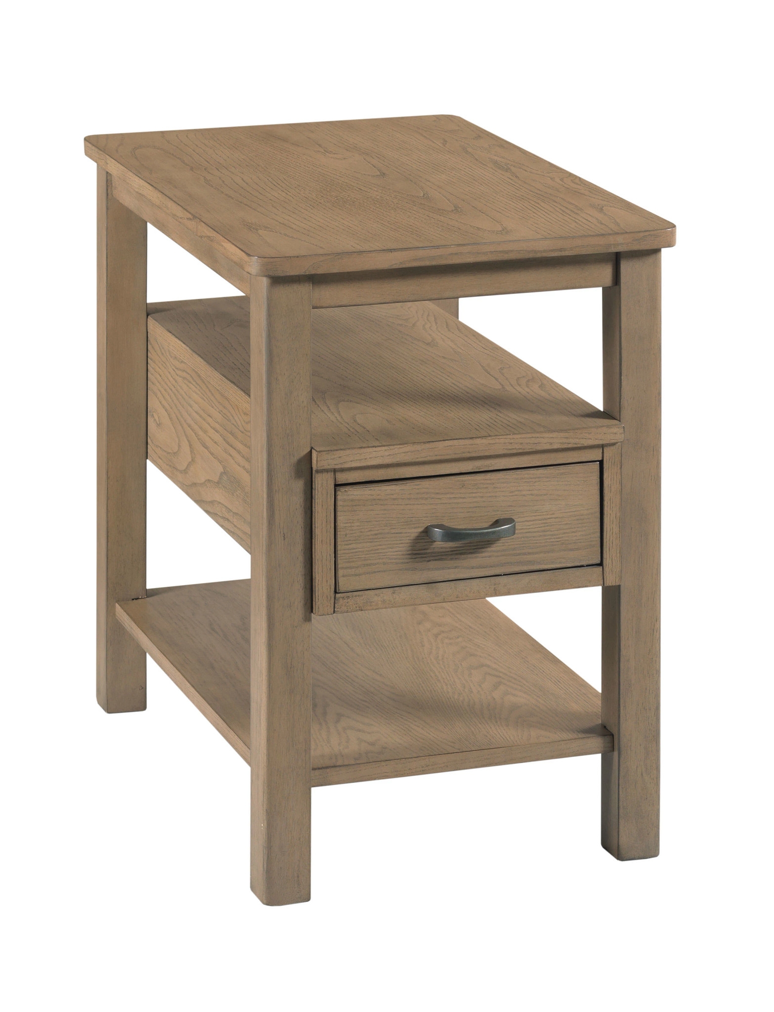 Rectangular Chairside Table with USB Ports
