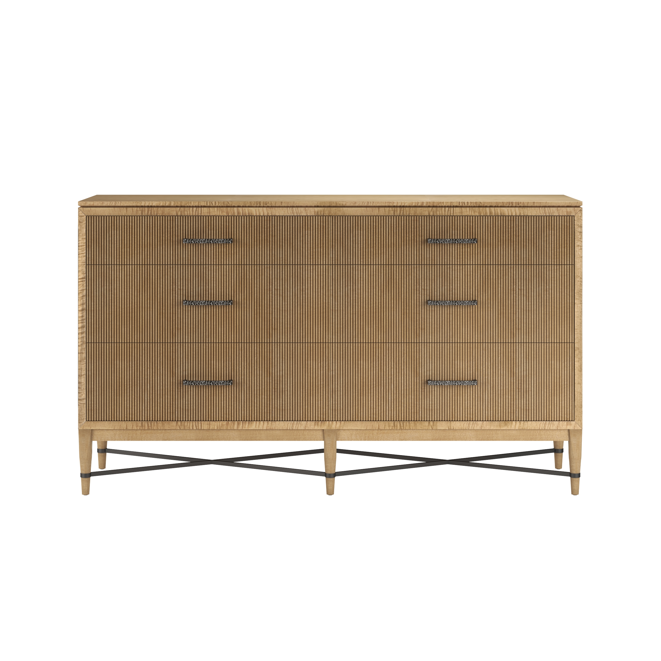 Reeded 6-Drawer Dresser