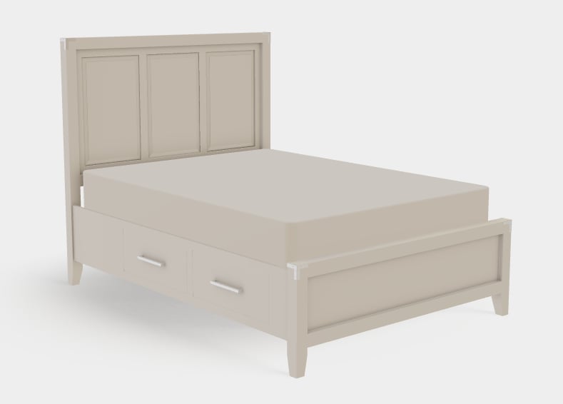 Full Raised Panel Bed BD