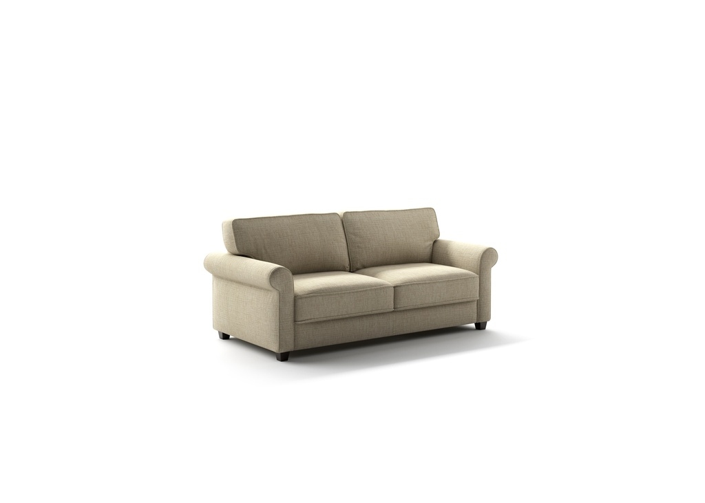 Rolled-Arm Queen Sleeper Loveseat