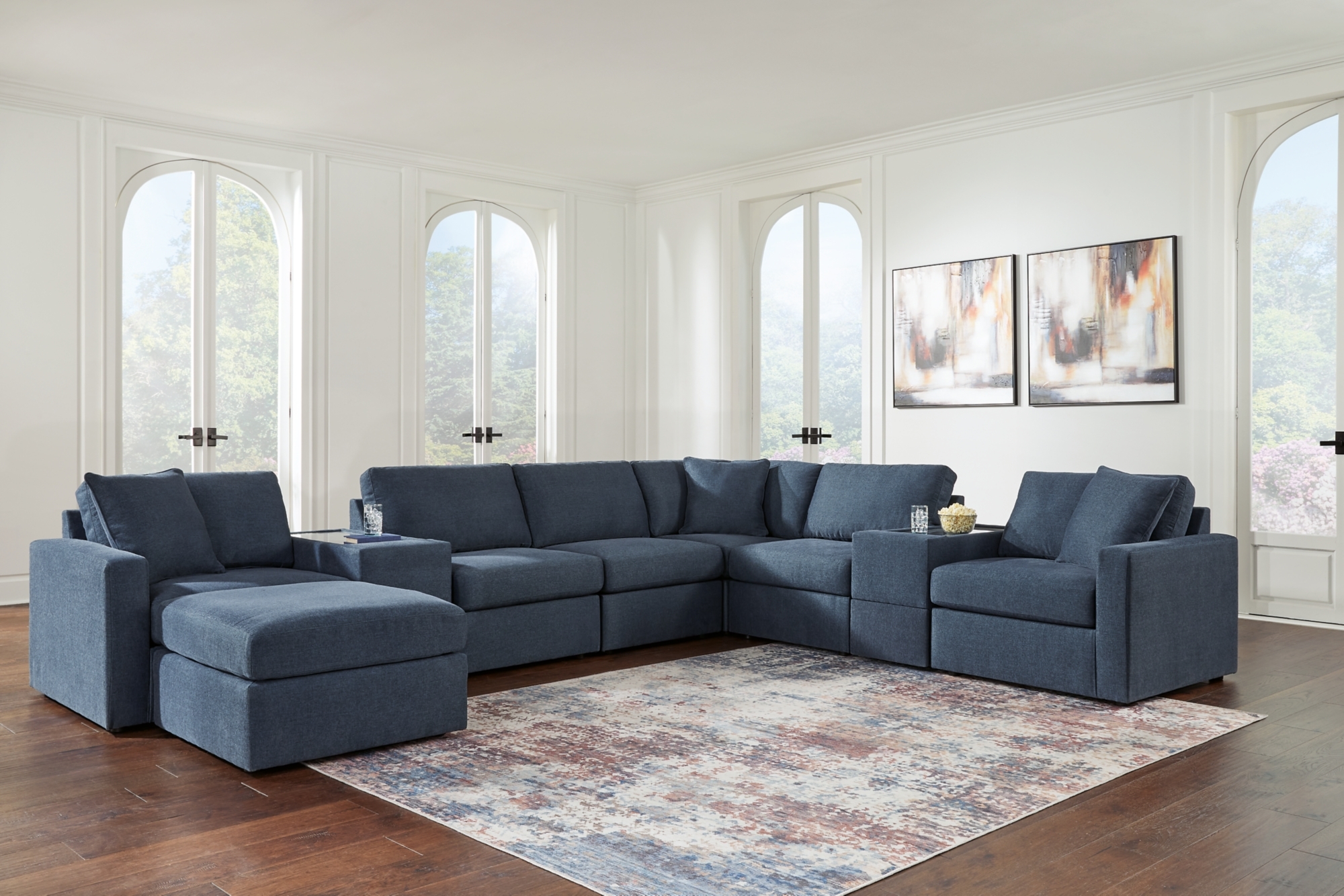 8-Piece Sectional And Ottoman