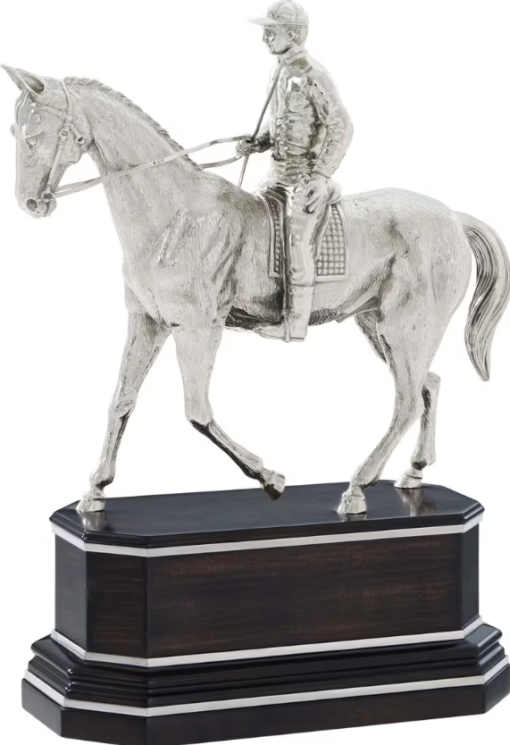 Nickel Plated Horse Statue