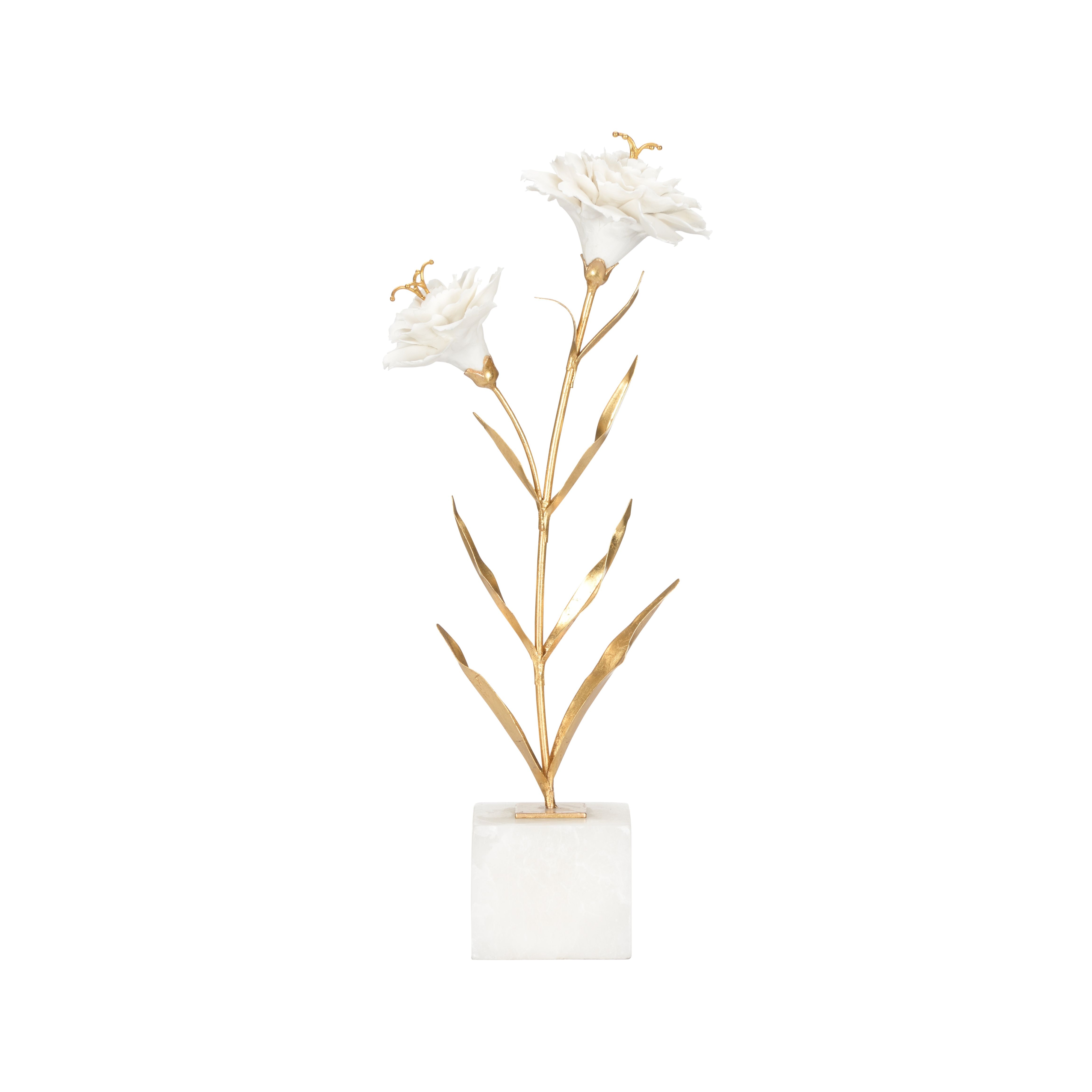 Carnation On Alabaster Stand