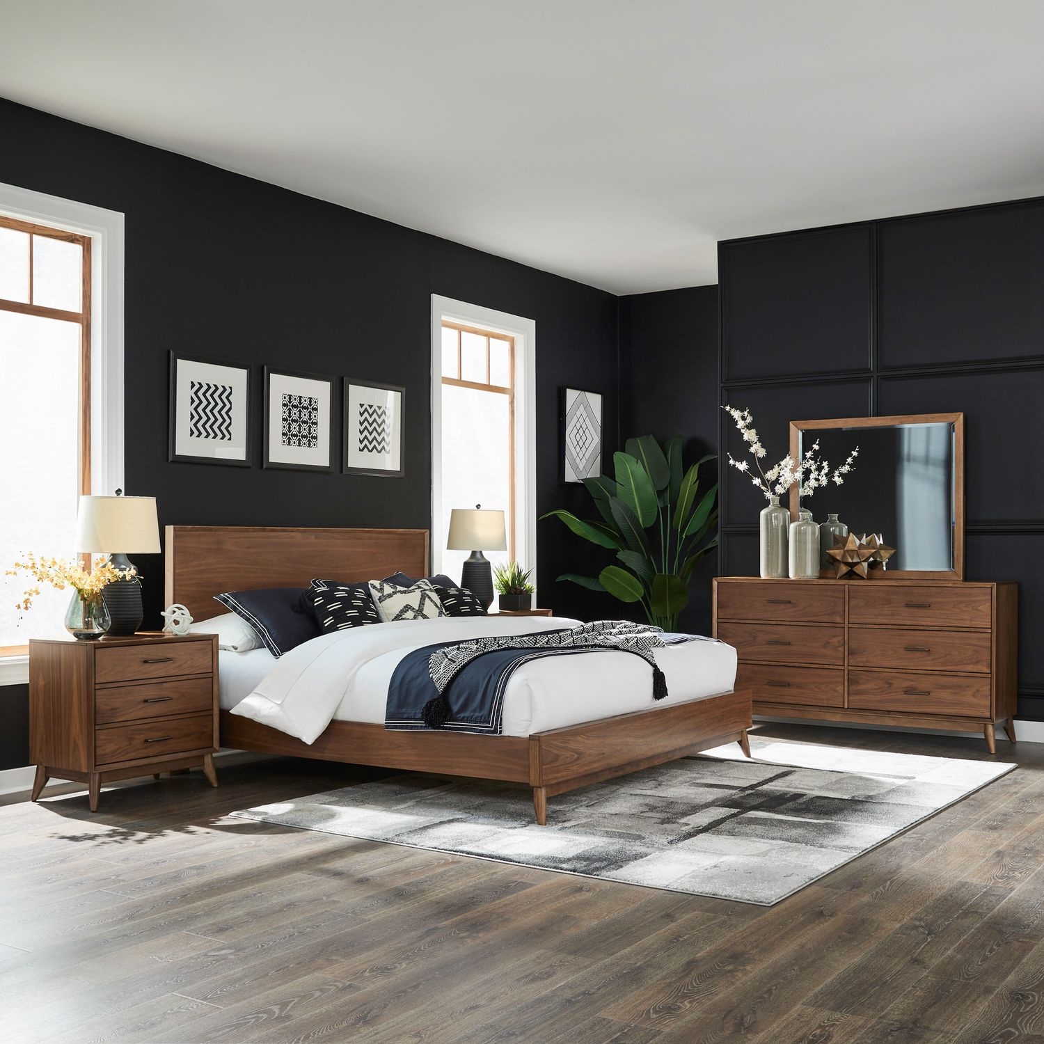 Queen Platform Bed Set