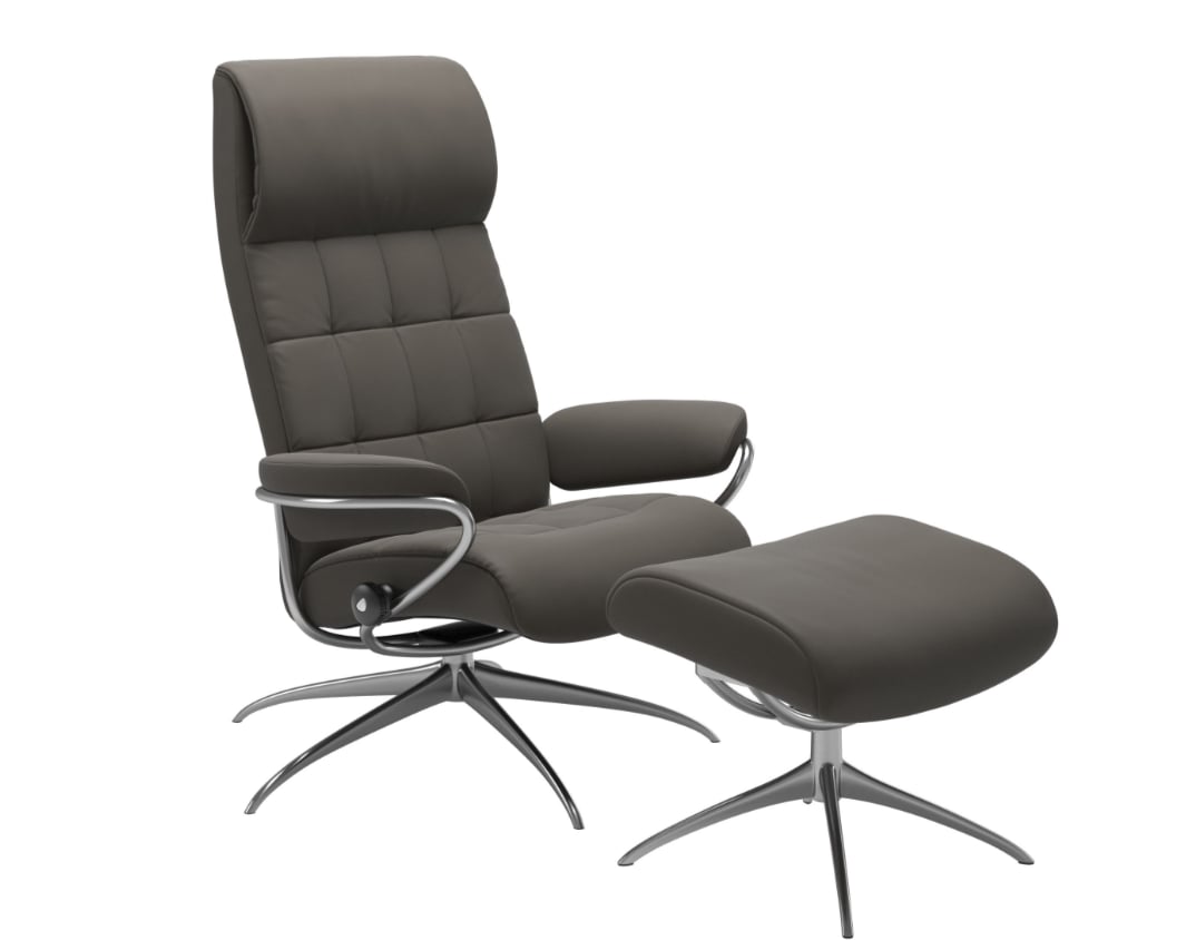 Stressless by Ekornes London 1340346 09416 High Back Recliner and