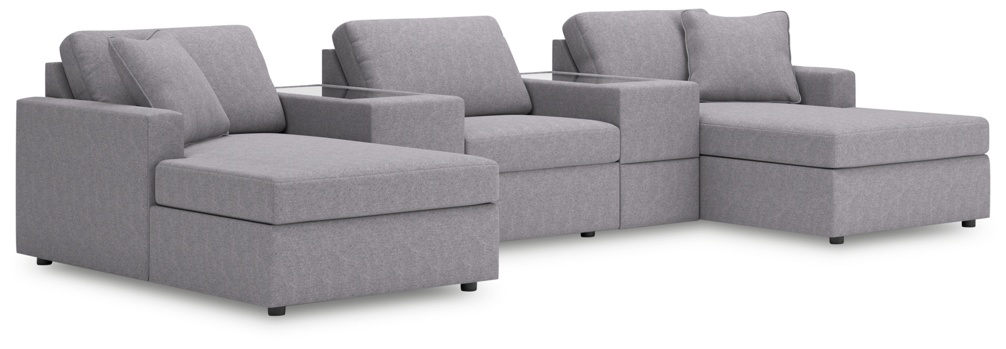 5-Piece Pit Sectional w/ Consoles
