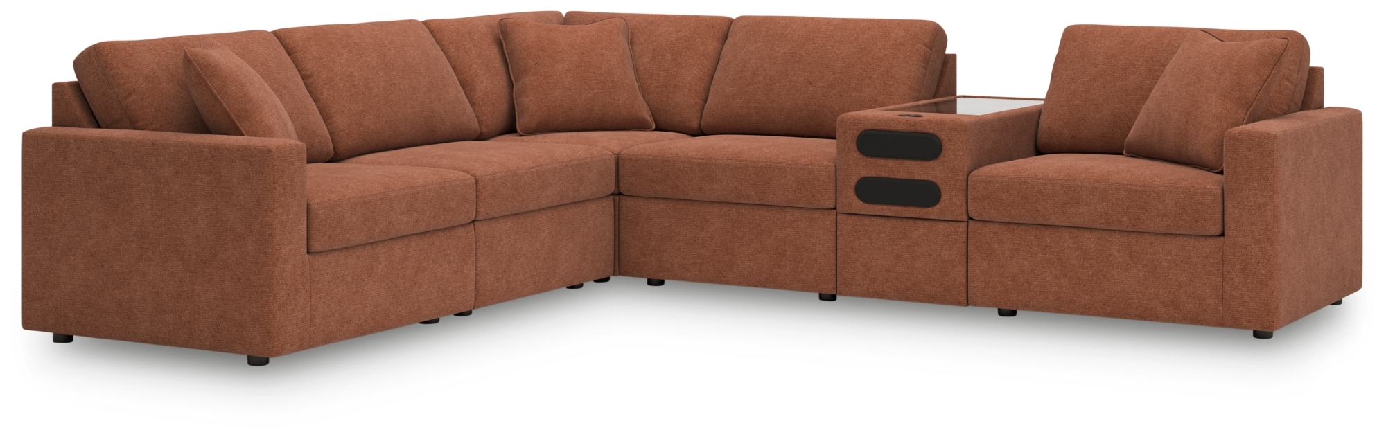6-Piece Sectional With Audio Console