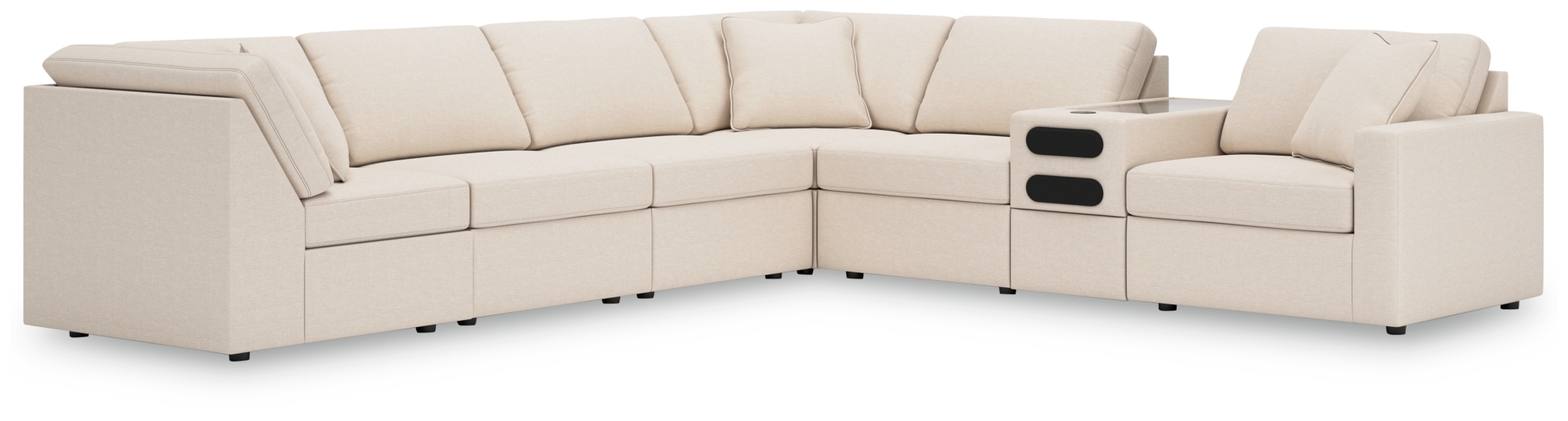 7-Piece Sectional With Audio Console